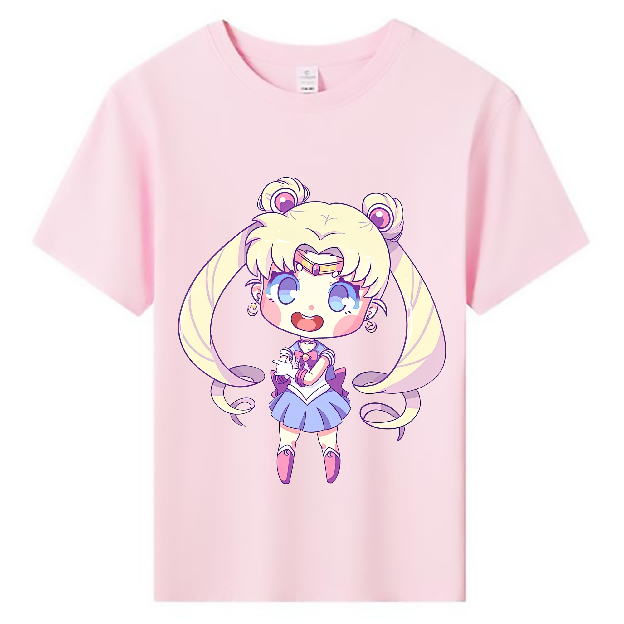 （画像用） 美少女戦士セーラームーン 月野 うさぎ つきの うさぎ Sailor Moon Tsukino Usagi 綿100％キッズTシャツ（フロントプリント）