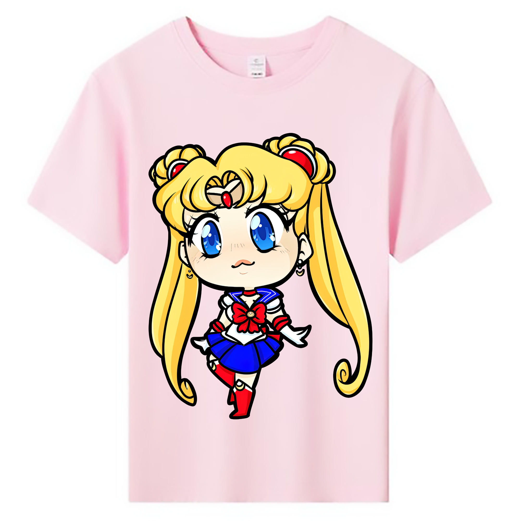 （画像用） 美少女戦士セーラームーン 月野 うさぎ つきの うさぎ Sailor Moon Tsukino Usagi 綿100％キッズTシャツ（フロントプリント）