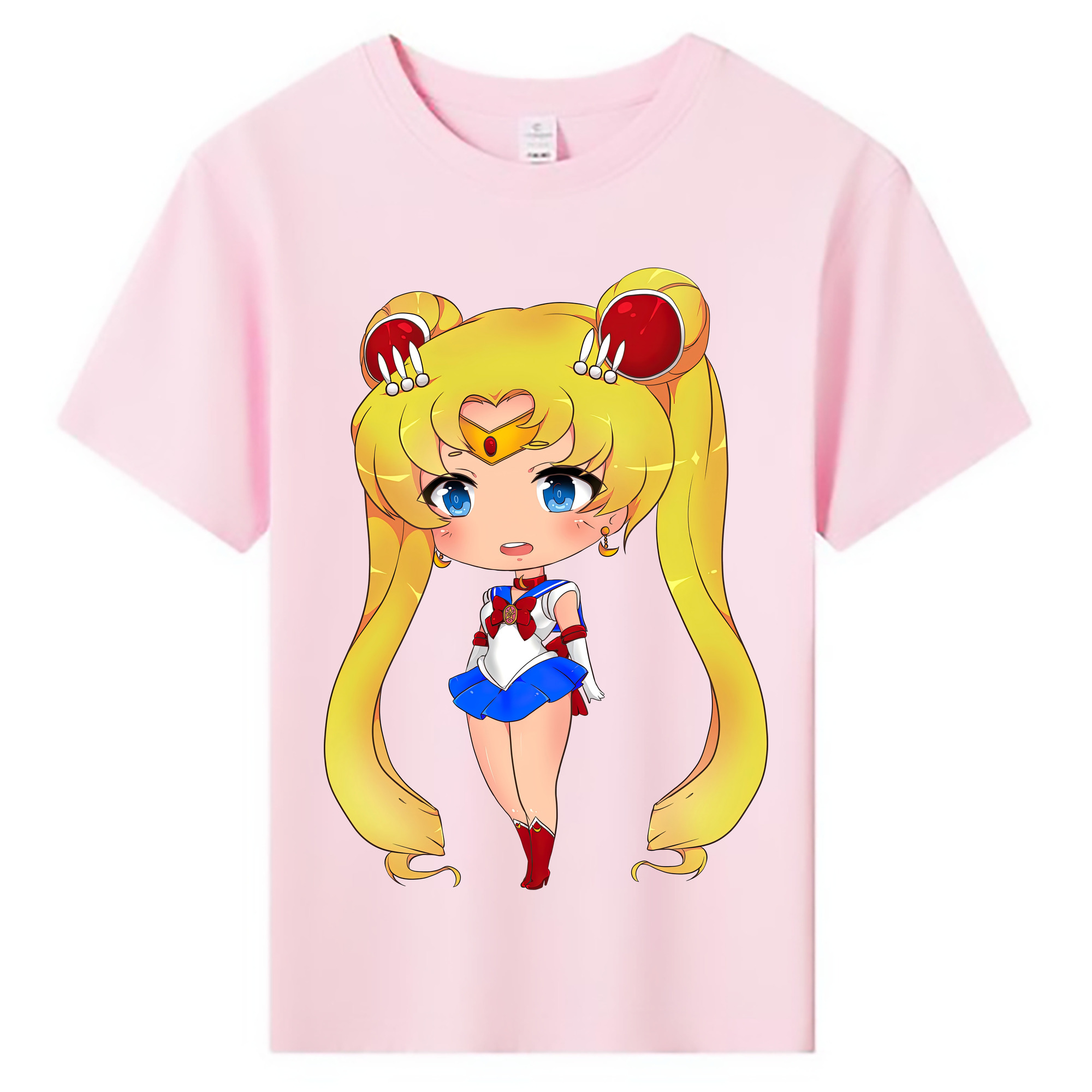 （画像用） 美少女戦士セーラームーン 月野 うさぎ つきの うさぎ Sailor Moon Tsukino Usagi 綿100％キッズTシャツ（フロントプリント）