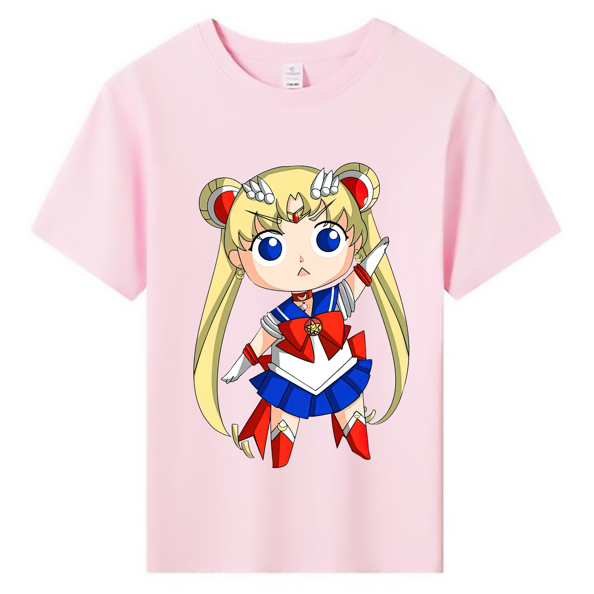 （画像用） 美少女戦士セーラームーン 月野 うさぎ つきの うさぎ Sailor Moon Tsukino Usagi 綿100％キッズTシャツ（フロントプリント）