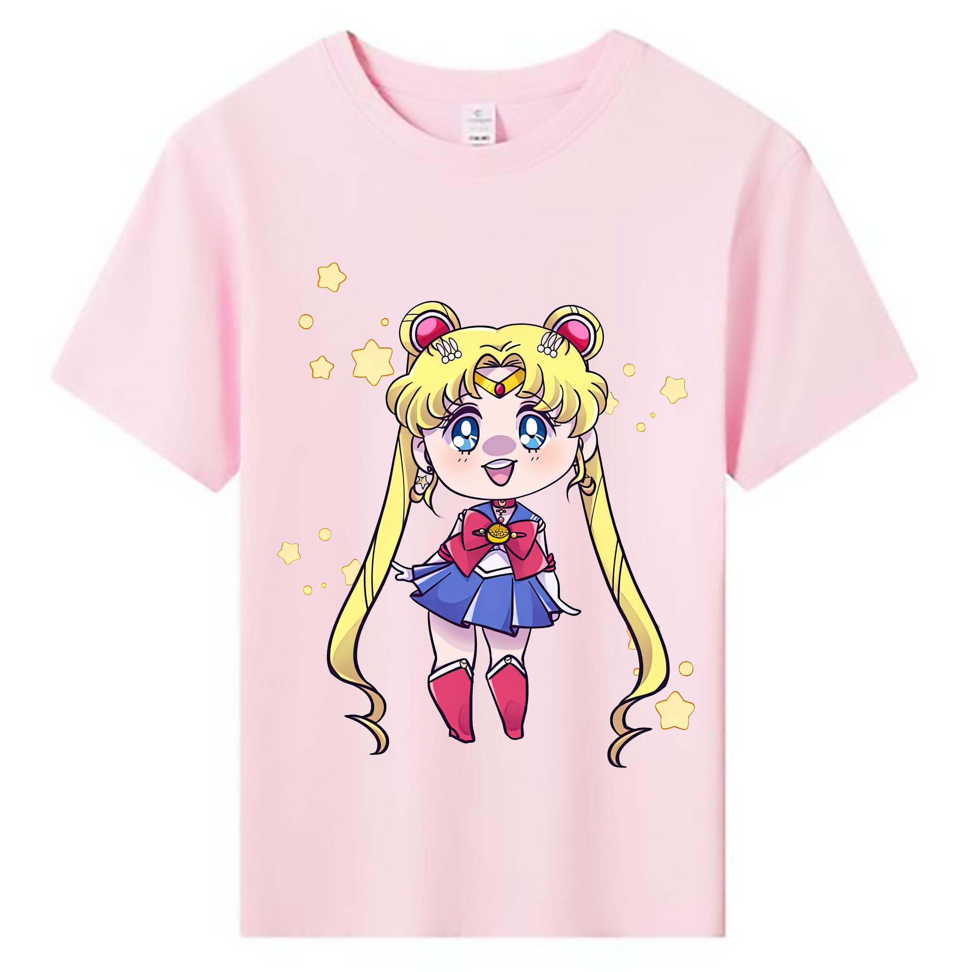 （画像用） 美少女戦士セーラームーン 月野 うさぎ つきの うさぎ Sailor Moon Tsukino Usagi 綿100％キッズTシャツ（フロントプリント）