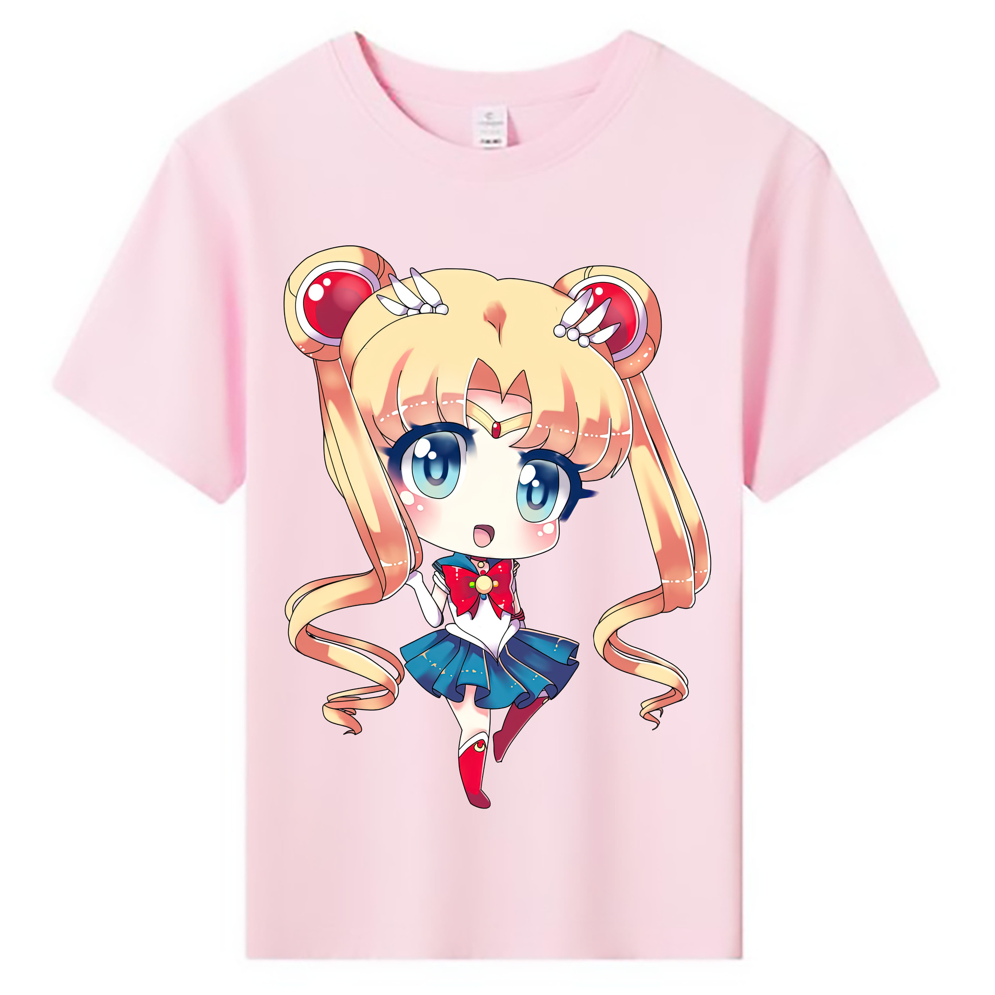 （画像用） 美少女戦士セーラームーン 月野 うさぎ つきの うさぎ Sailor Moon Tsukino Usagi 綿100％キッズTシャツ（フロントプリント）