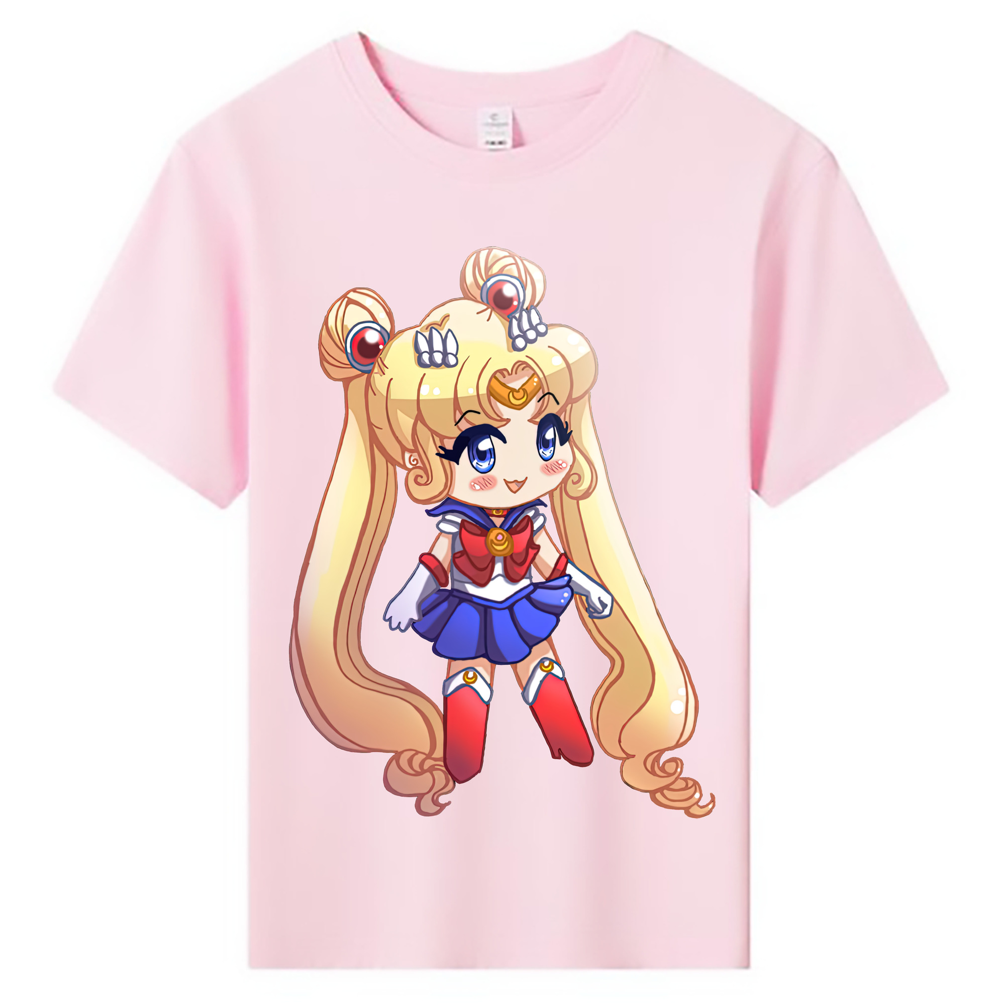 （画像用） 美少女戦士セーラームーン 月野 うさぎ つきの うさぎ Sailor Moon Tsukino Usagi 綿100％キッズTシャツ（フロントプリント）