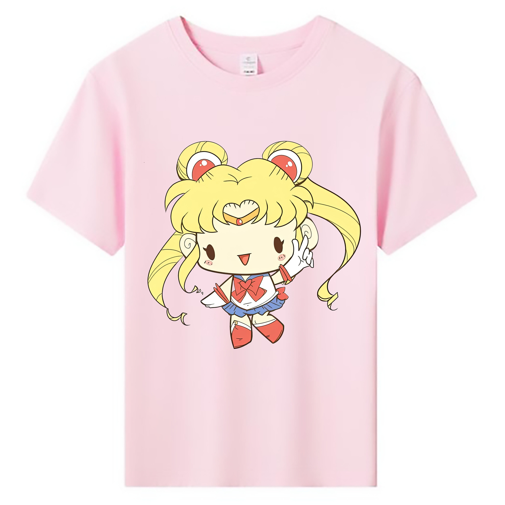 （画像用） 美少女戦士セーラームーン 月野 うさぎ つきの うさぎ Sailor Moon Tsukino Usagi 綿100％キッズTシャツ（フロントプリント）