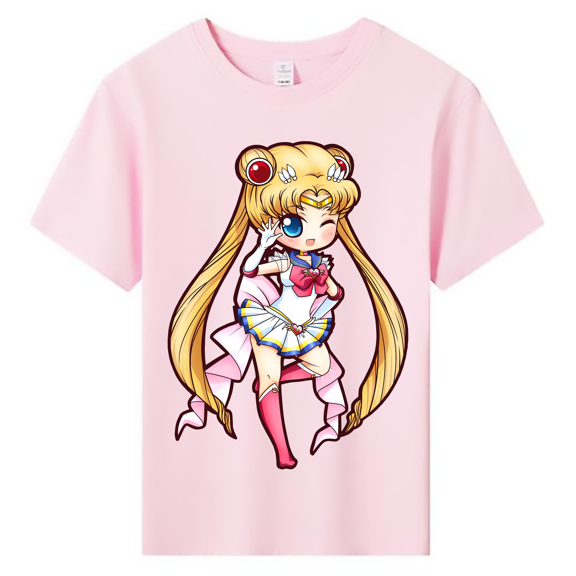 （画像用） 美少女戦士セーラームーン 月野 うさぎ つきの うさぎ Sailor Moon Tsukino Usagi 綿100％キッズTシャツ（フロントプリント）