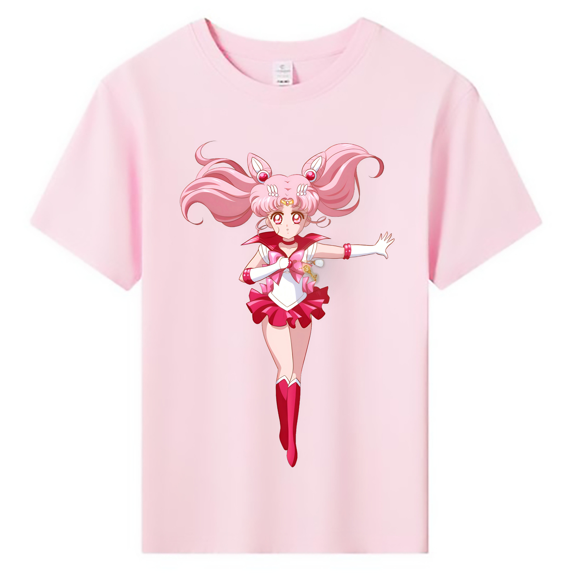 （画像用） 美少女戦士セーラームーン ちびうさ Sailor Moon Chibiusa Tsukino Usagi Small Lady Serenity 綿100％キッズTシャツ（フロントプリント）