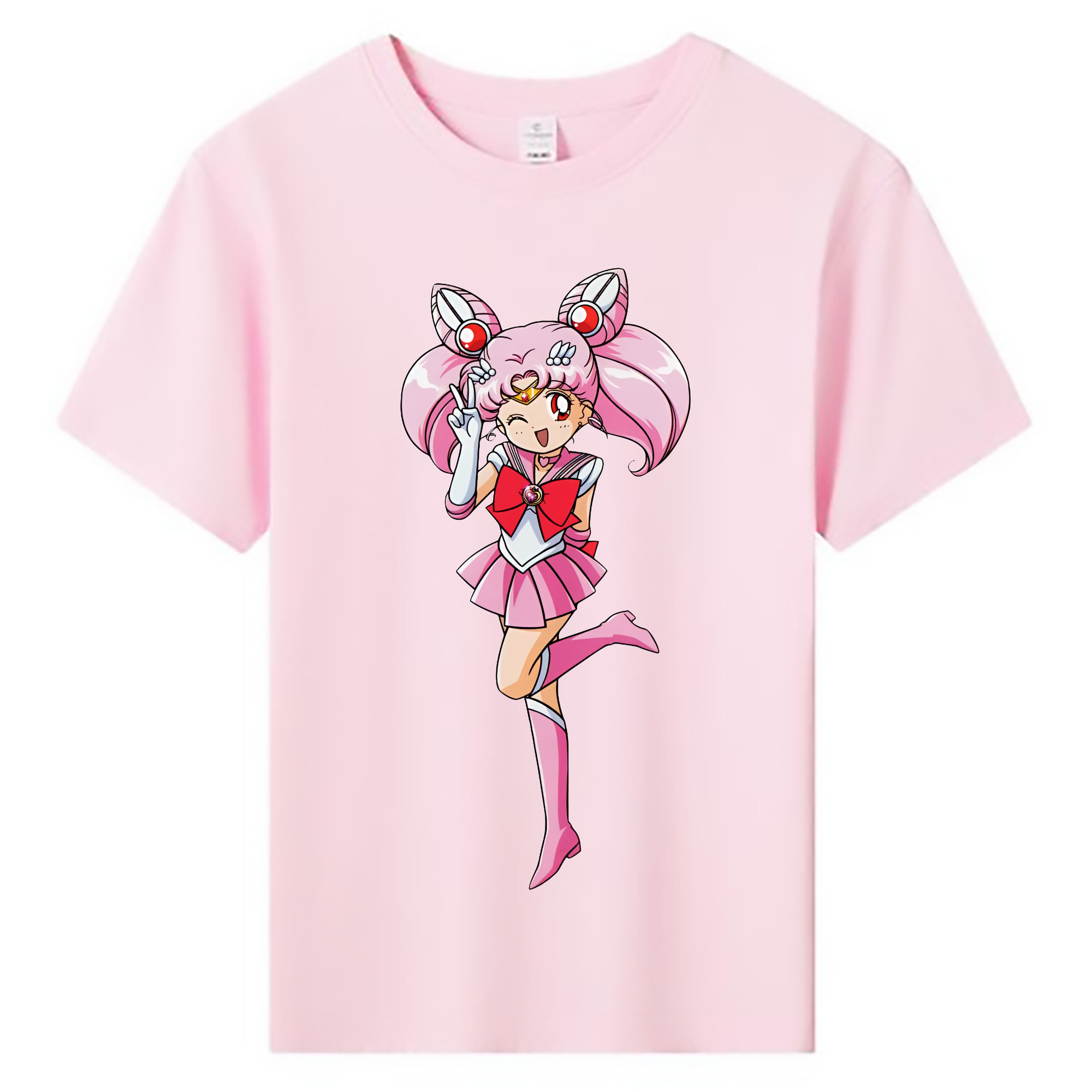 （画像用） 美少女戦士セーラームーン ちびうさ Sailor Moon Chibiusa Tsukino Usagi Small Lady Serenity 綿100％キッズTシャツ（フロントプリント）