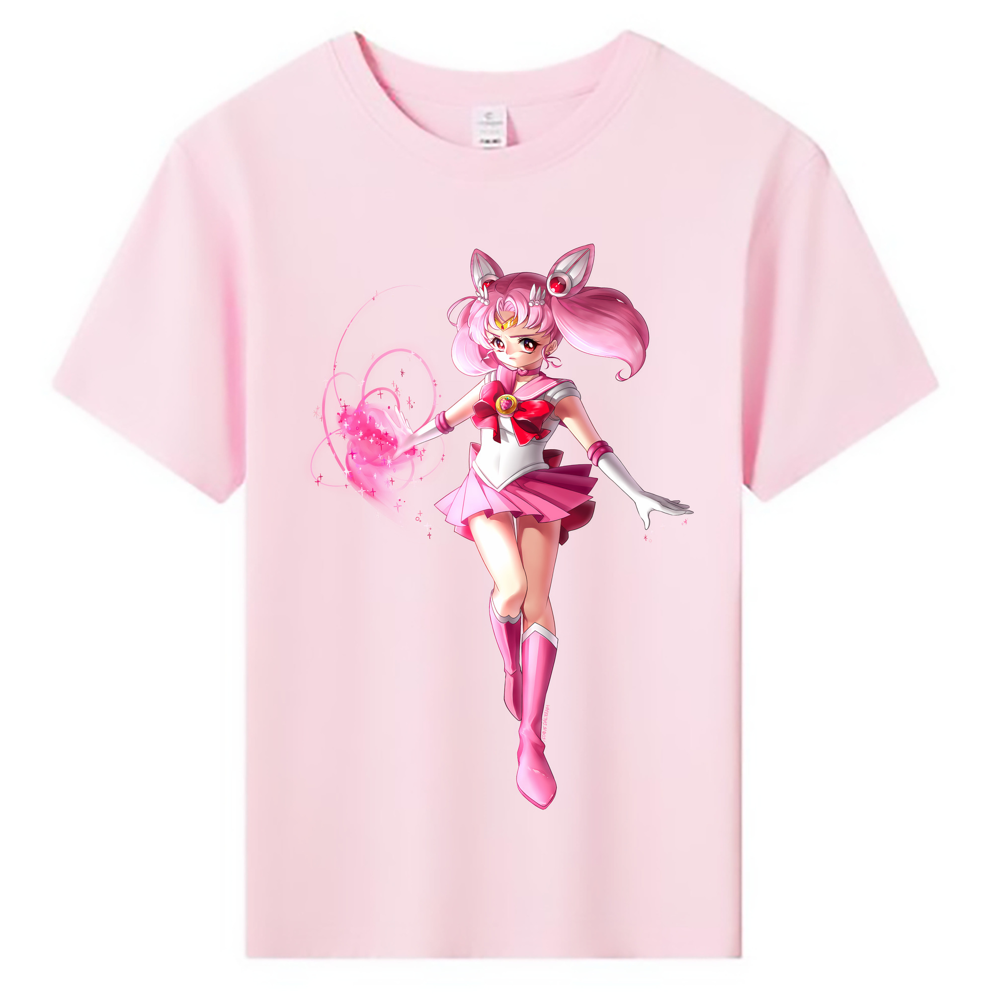 （画像用） 美少女戦士セーラームーン ちびうさ Sailor Moon Chibiusa Tsukino Usagi Small Lady Serenity 綿100％キッズTシャツ（フロントプリント）