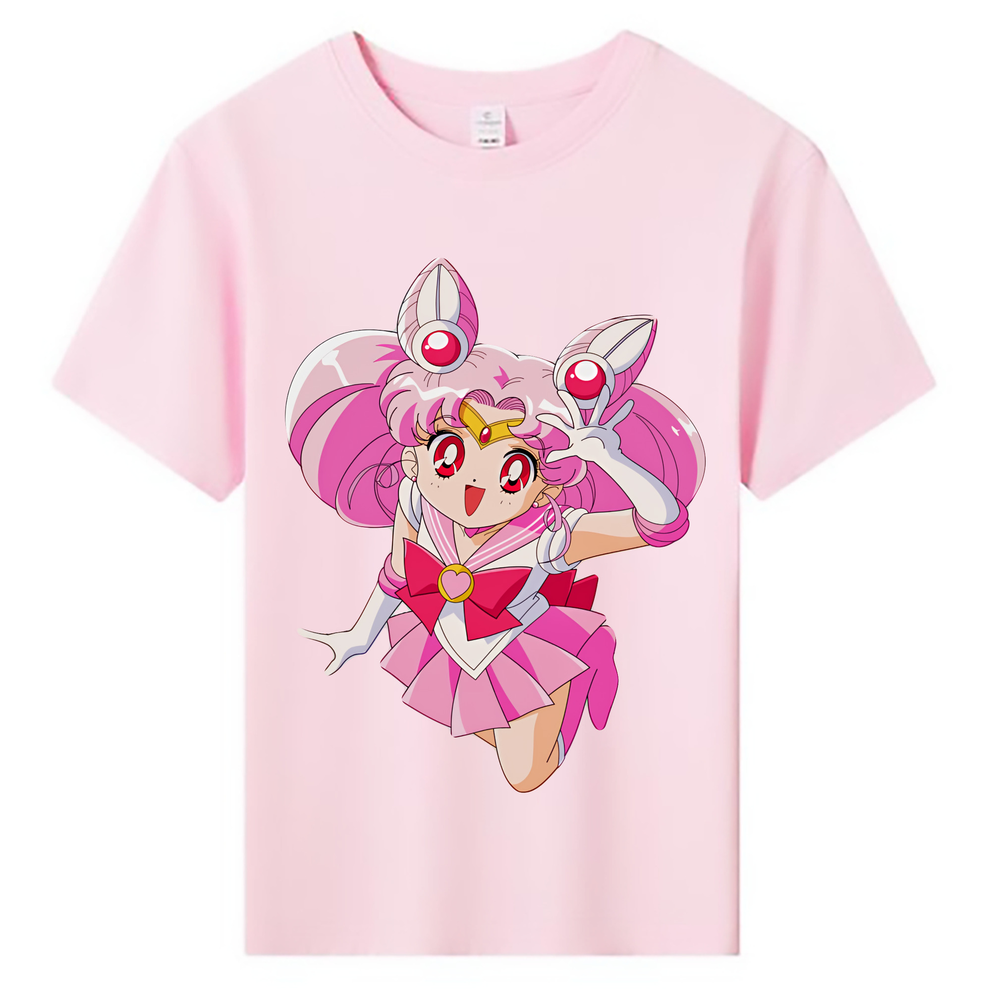 （画像用） 美少女戦士セーラームーン ちびうさ Sailor Moon Chibiusa Tsukino Usagi Small Lady Serenity 綿100％キッズTシャツ（フロントプリント）
