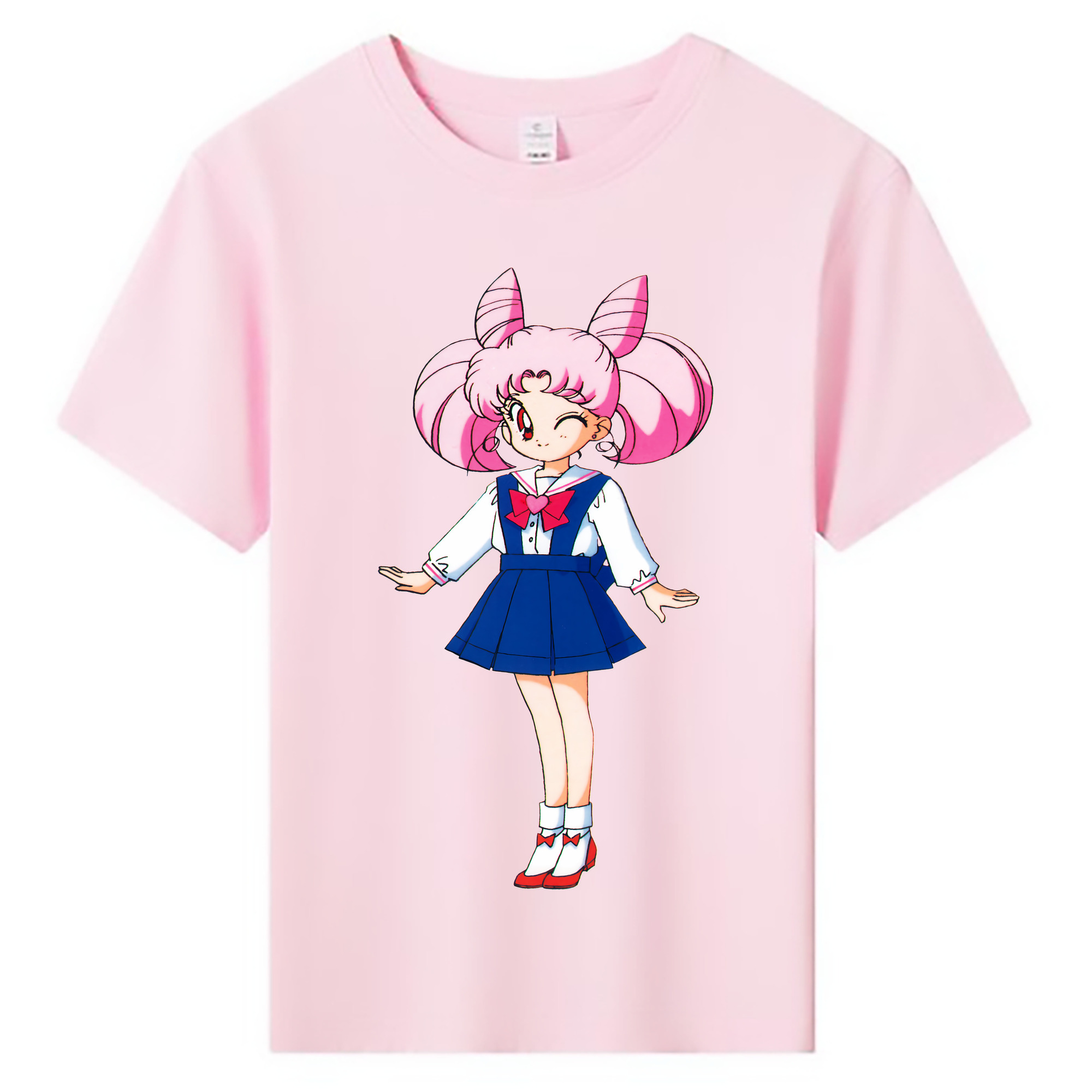 （画像用） 美少女戦士セーラームーン ちびうさ Sailor Moon Chibiusa Tsukino Usagi Small Lady Serenity 綿100％キッズTシャツ（フロントプリント）