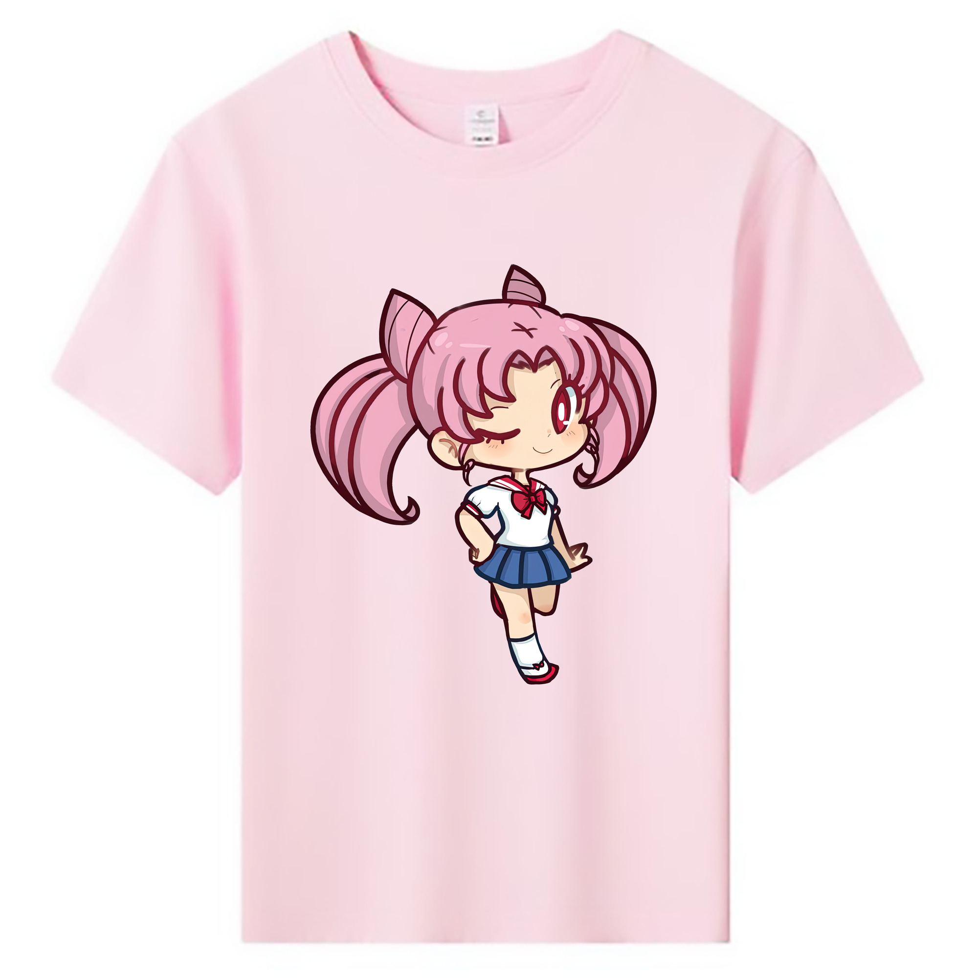 （画像用） 美少女戦士セーラームーン ちびうさ Sailor Moon Chibiusa Tsukino Usagi Small Lady Serenity 綿100％キッズTシャツ（フロントプリント）