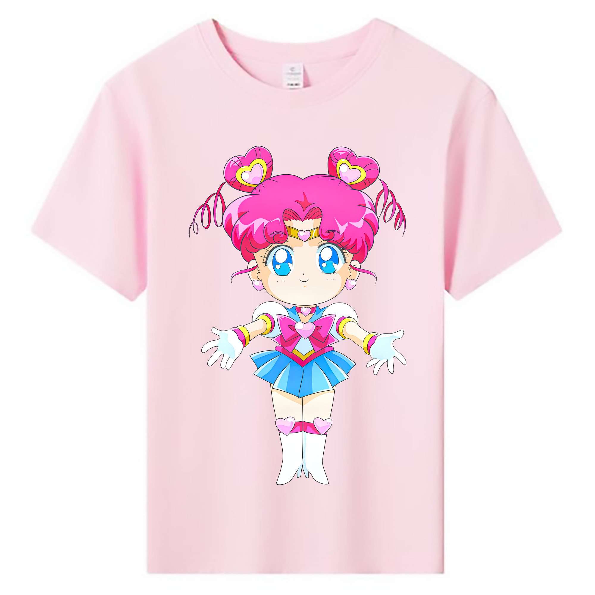 （画像用） 美少女戦士セーラームーン ちびうさ Sailor Moon Chibiusa Tsukino Usagi Small Lady Serenity 綿100％キッズTシャツ（フロントプリント）