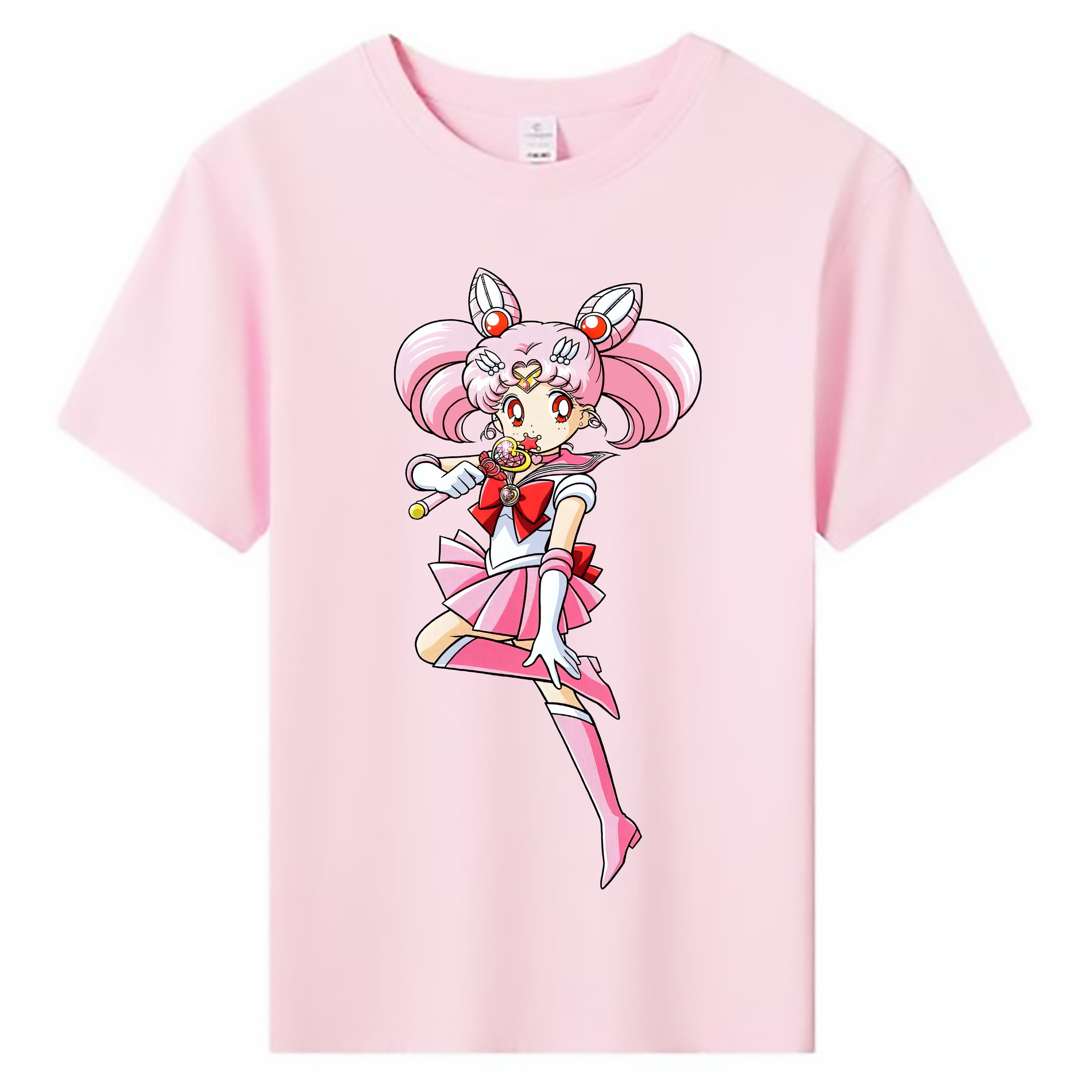 （画像用） 美少女戦士セーラームーン ちびうさ Sailor Moon Chibiusa Tsukino Usagi Small Lady Serenity 綿100％キッズTシャツ（フロントプリント）