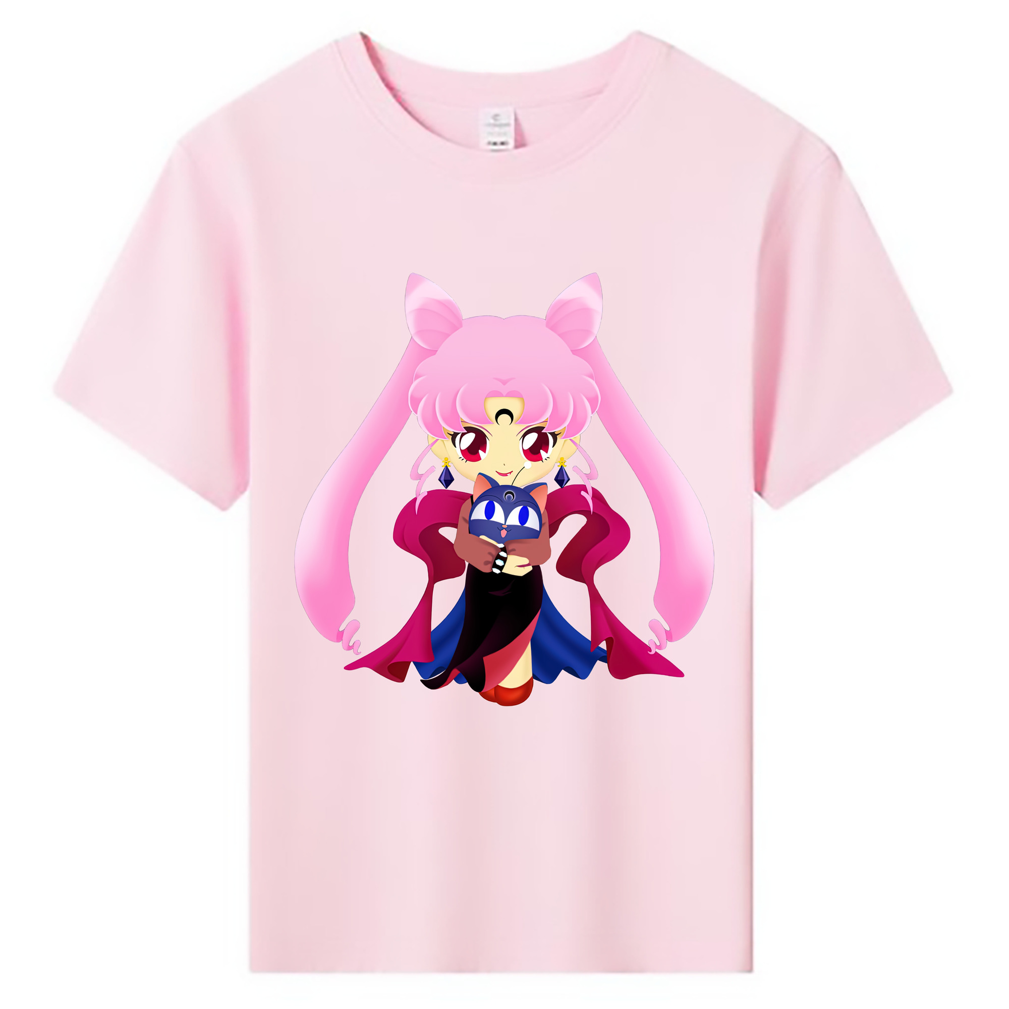 （画像用） 美少女戦士セーラームーン ちびうさ Sailor Moon Chibiusa Tsukino Usagi Small Lady Serenity 綿100％キッズTシャツ（フロントプリント）