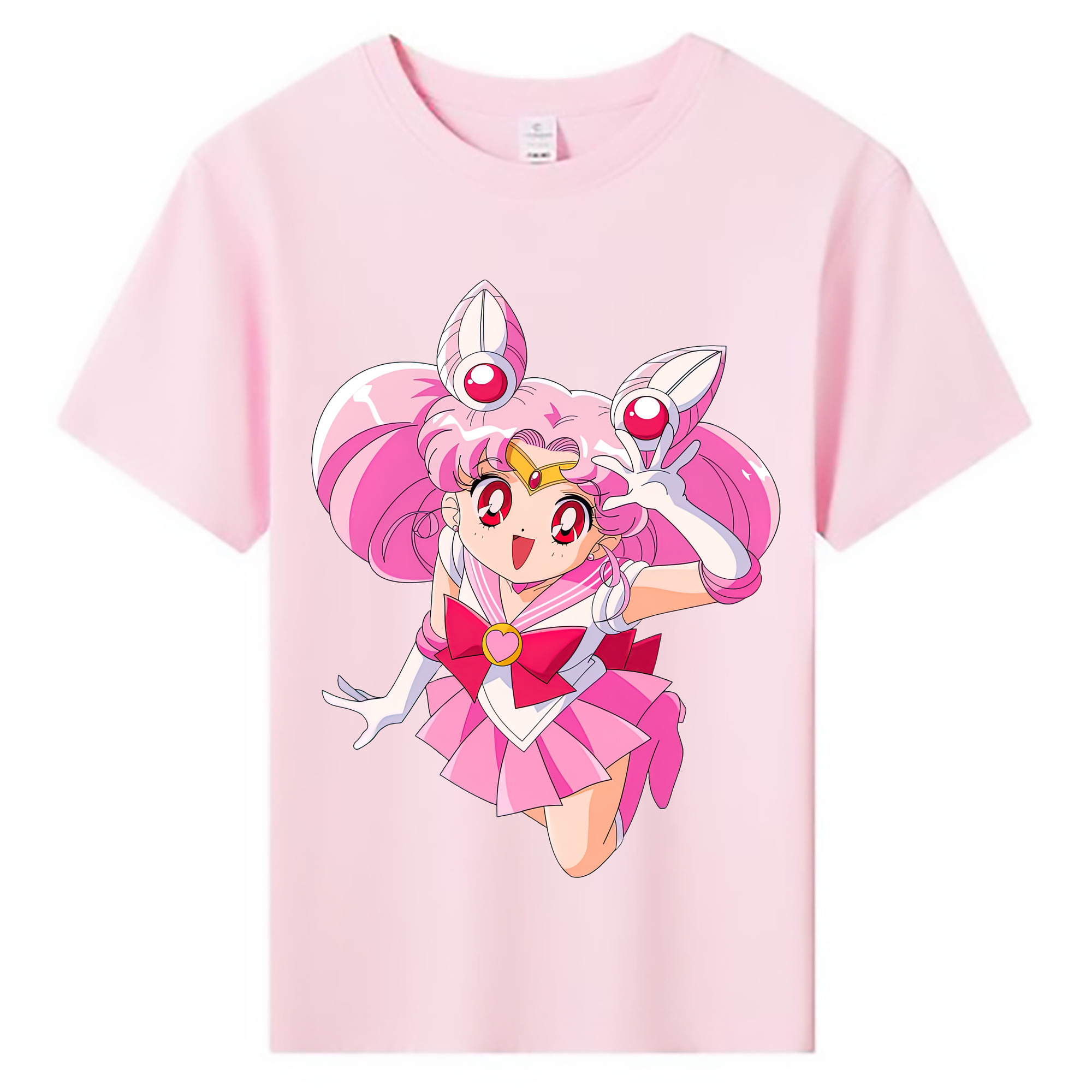 （画像用） 美少女戦士セーラームーン ちびうさ Sailor Moon Chibiusa Tsukino Usagi Small Lady Serenity 綿100％キッズTシャツ（フロントプリント）