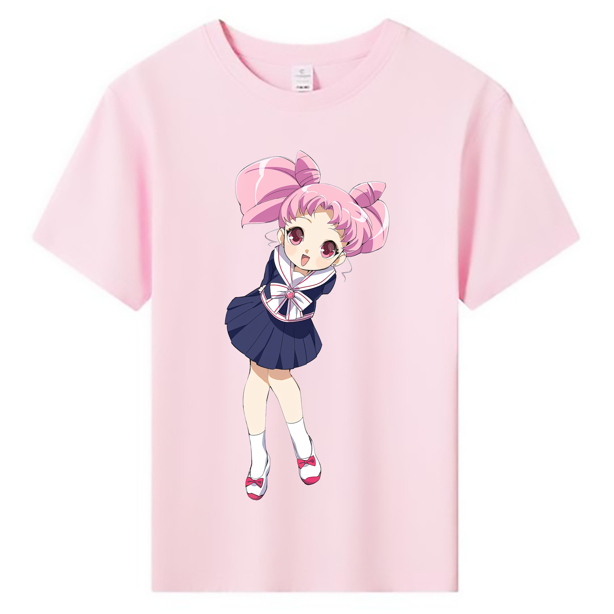 （画像用） 美少女戦士セーラームーン ちびうさ Sailor Moon Chibiusa Tsukino Usagi Small Lady Serenity 綿100％キッズTシャツ（フロントプリント）