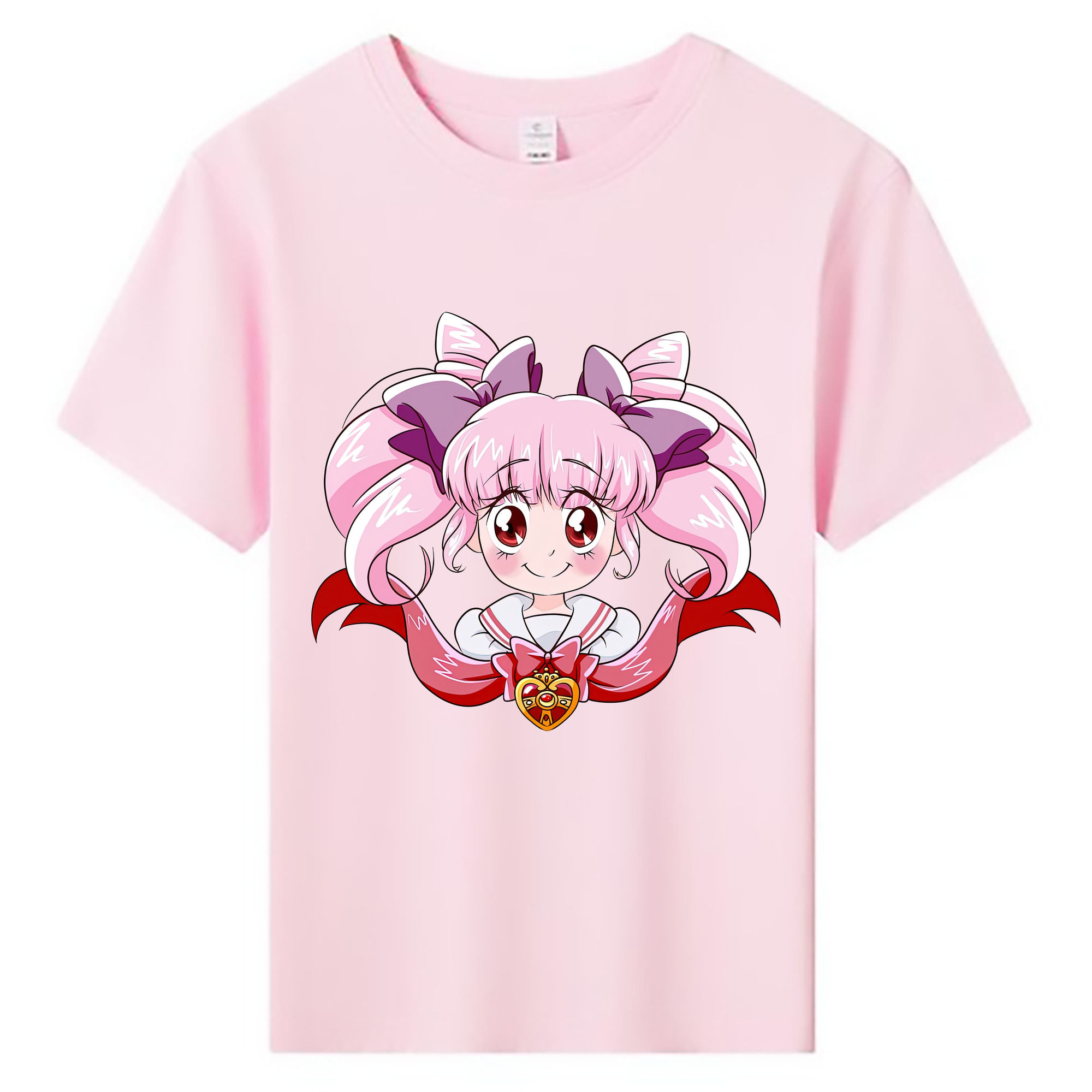 （画像用） 美少女戦士セーラームーン ちびうさ Sailor Moon Chibiusa Tsukino Usagi Small Lady Serenity 綿100％キッズTシャツ（フロントプリント）