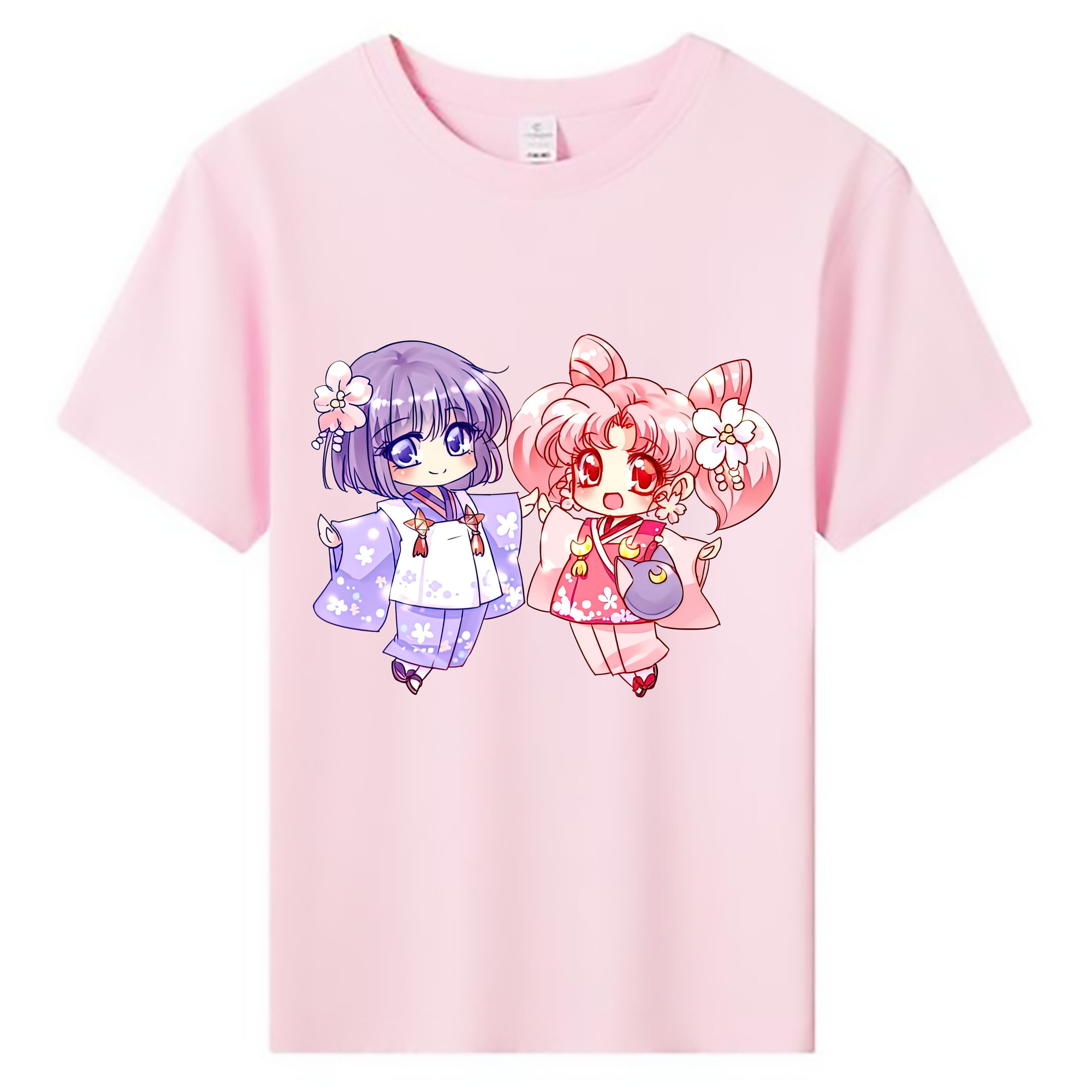 （画像用） 美少女戦士セーラームーン ちびうさ Sailor Moon Chibiusa Tsukino Usagi Small Lady Serenity 綿100％キッズTシャツ（フロントプリント）