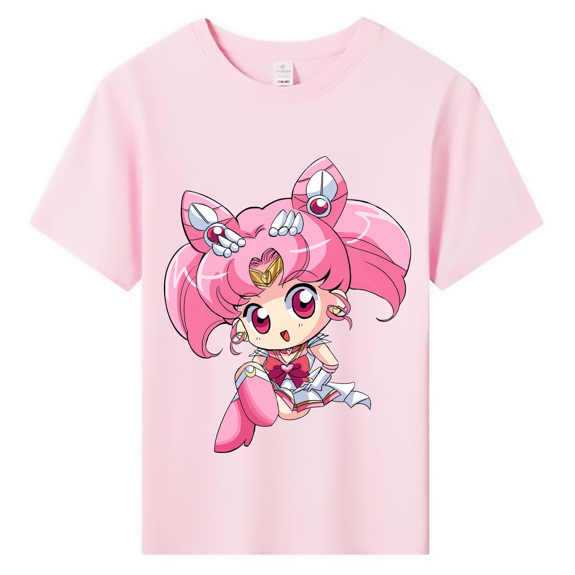 （画像用） 美少女戦士セーラームーン ちびうさ Sailor Moon Chibiusa Tsukino Usagi Small Lady Serenity 綿100％キッズTシャツ（フロントプリント）