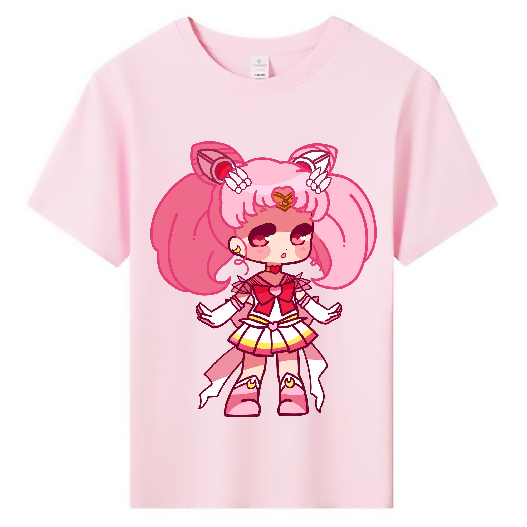 （画像用） 美少女戦士セーラームーン ちびうさ Sailor Moon Chibiusa Tsukino Usagi Small Lady Serenity 綿100％キッズTシャツ（フロントプリント）