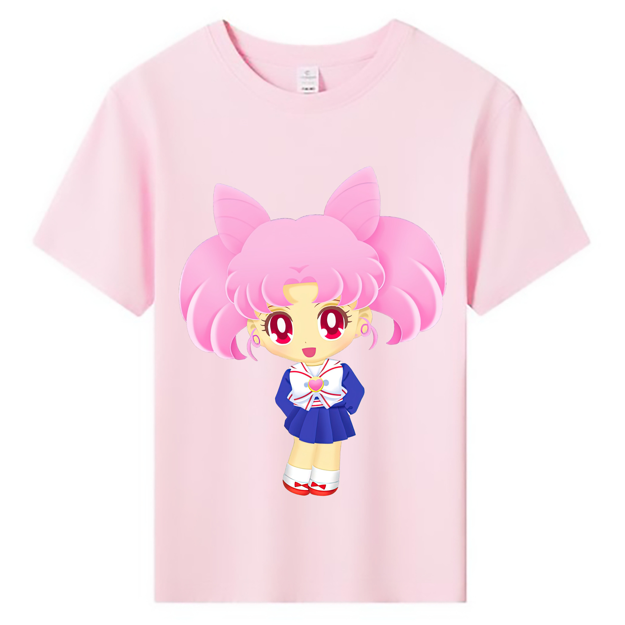 （画像用） 美少女戦士セーラームーン ちびうさ Sailor Moon Chibiusa Tsukino Usagi Small Lady Serenity 綿100％キッズTシャツ（フロントプリント）