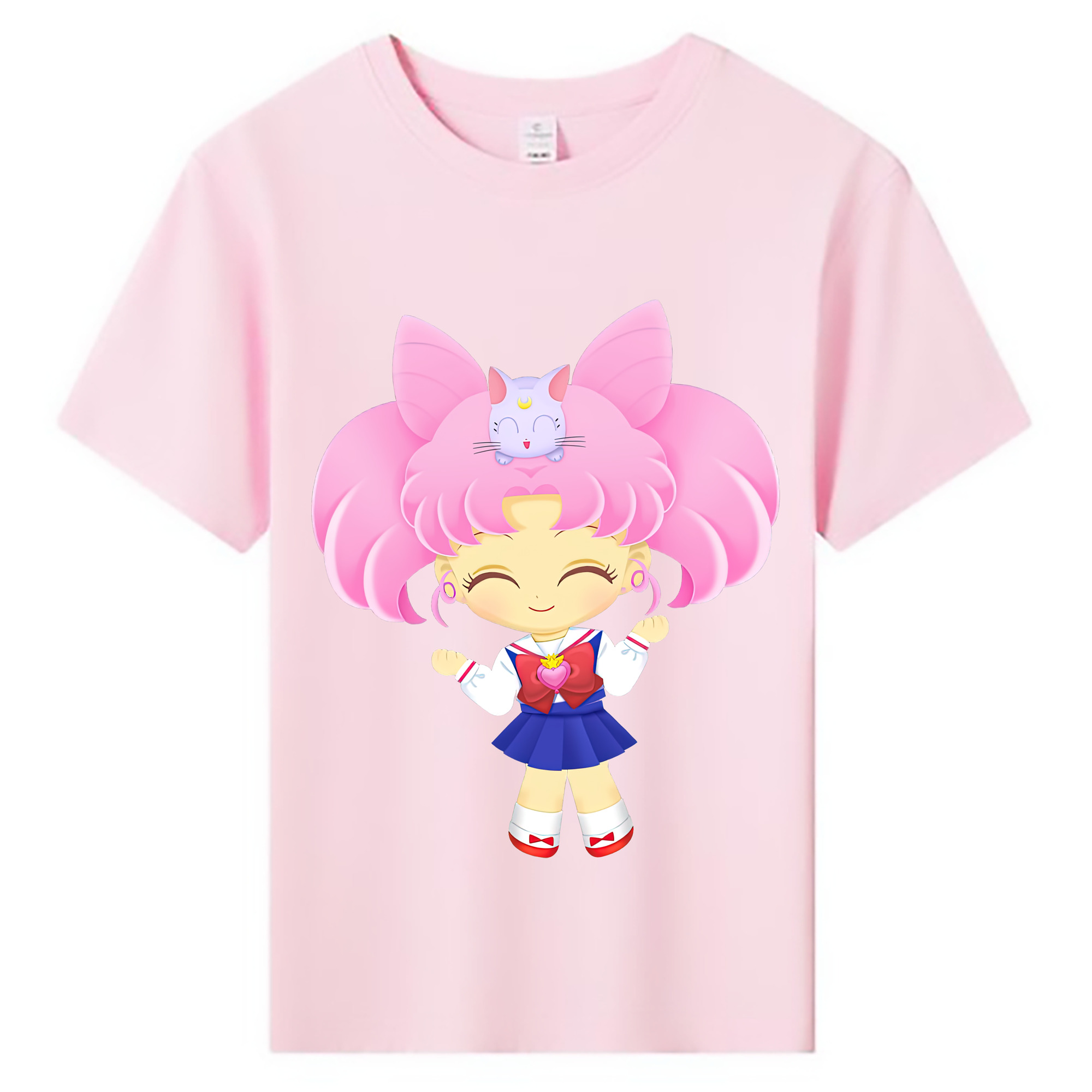 （画像用） 美少女戦士セーラームーン ちびうさ Sailor Moon Chibiusa Tsukino Usagi Small Lady Serenity 綿100％キッズTシャツ（フロントプリント）