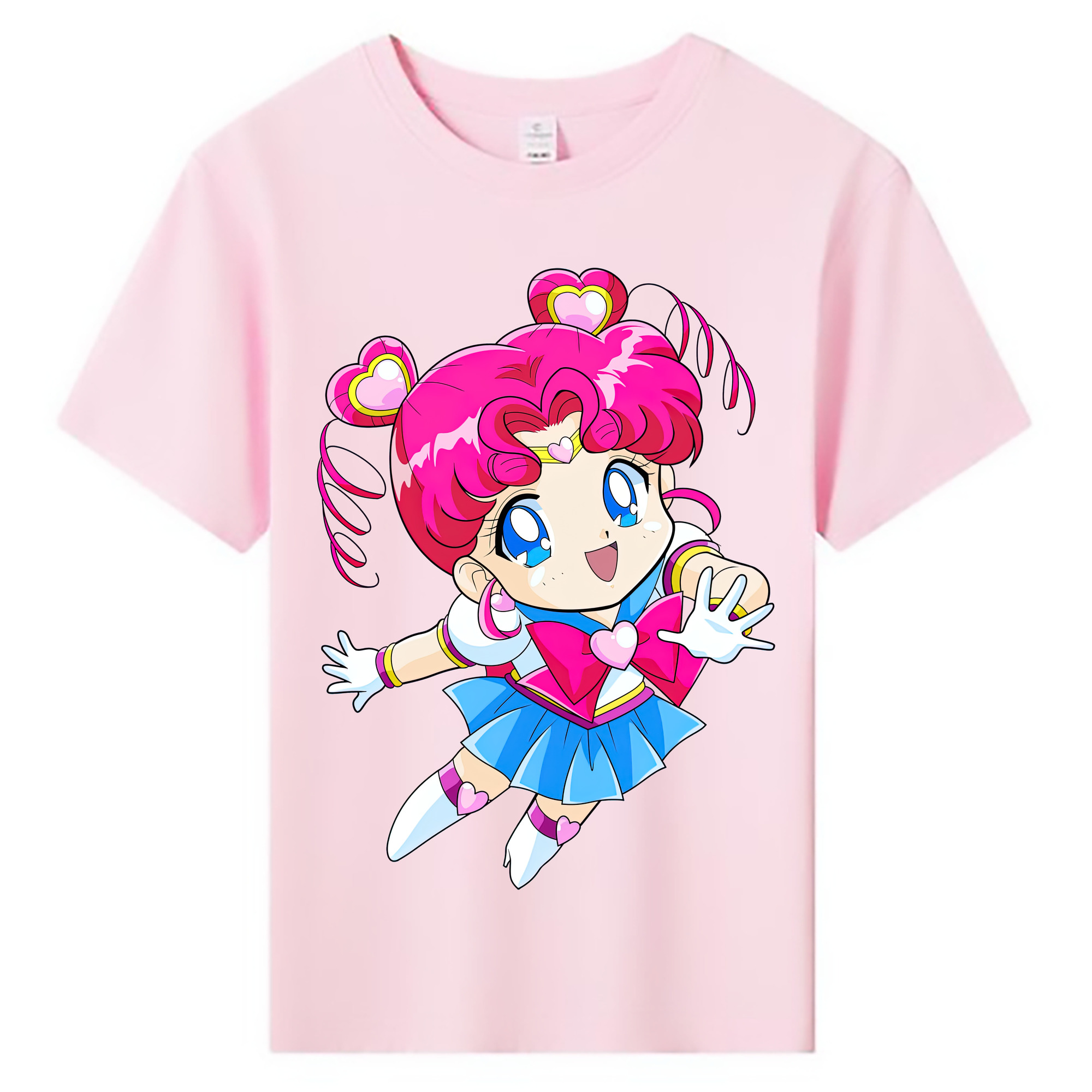 （画像用） 美少女戦士セーラームーン ちびうさ Sailor Moon Chibiusa Tsukino Usagi Small Lady Serenity 綿100％キッズTシャツ（フロントプリント）