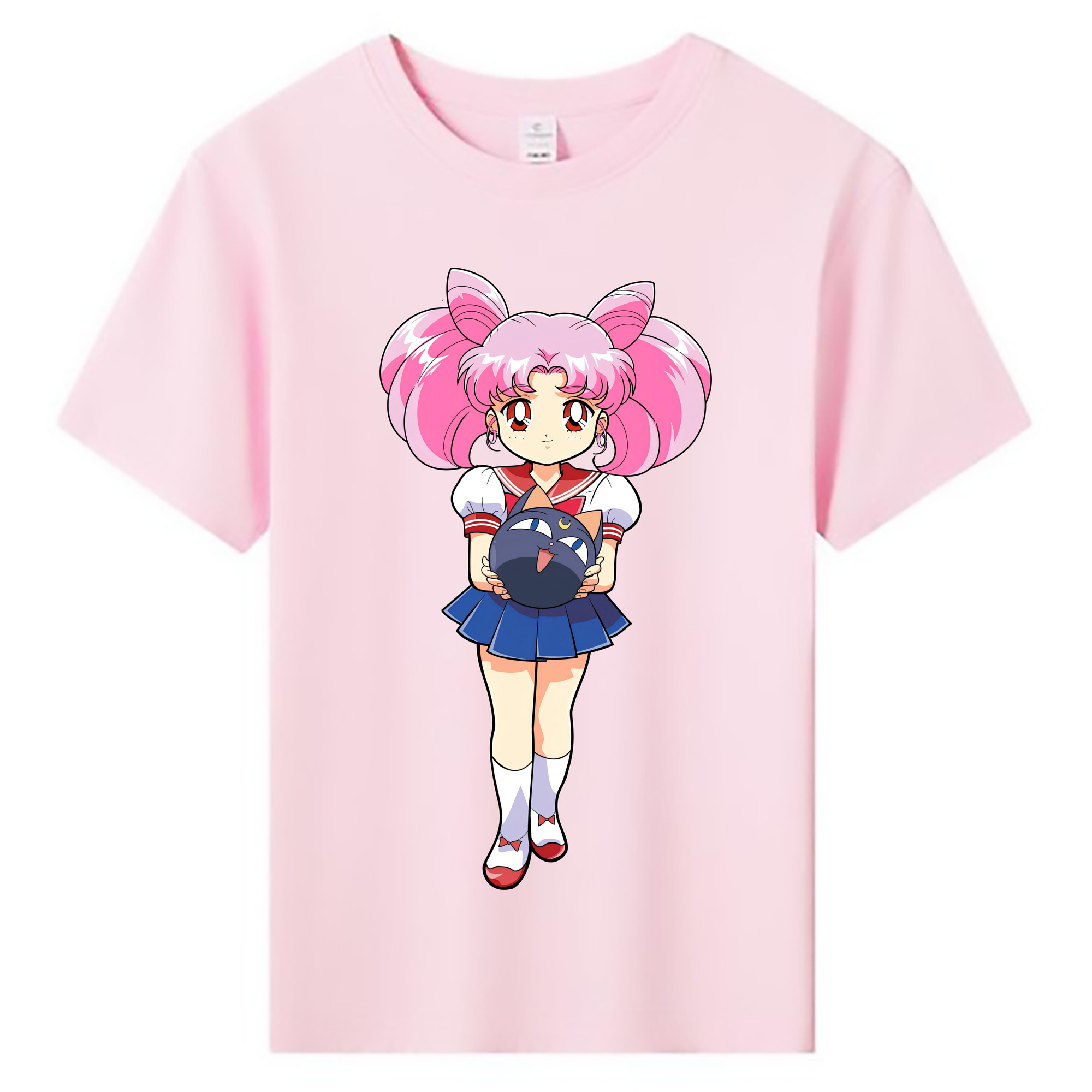 （画像用） 美少女戦士セーラームーン ちびうさ Sailor Moon Chibiusa Tsukino Usagi Small Lady Serenity 綿100％キッズTシャツ（フロントプリント）
