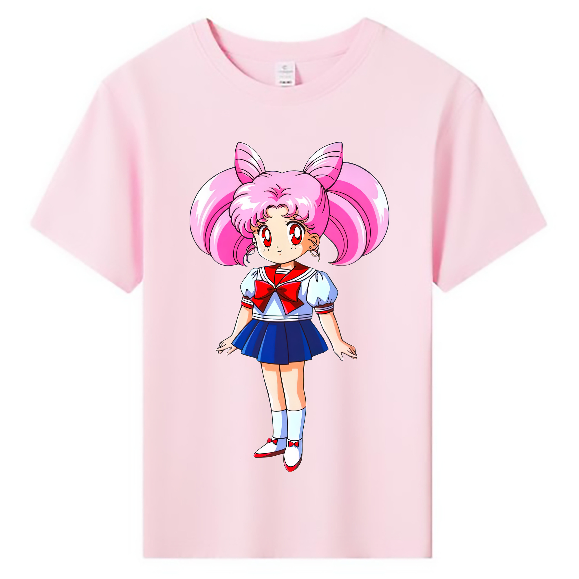 （画像用） 美少女戦士セーラームーン ちびうさ Sailor Moon Chibiusa Tsukino Usagi Small Lady Serenity 綿100％キッズTシャツ（フロントプリント）