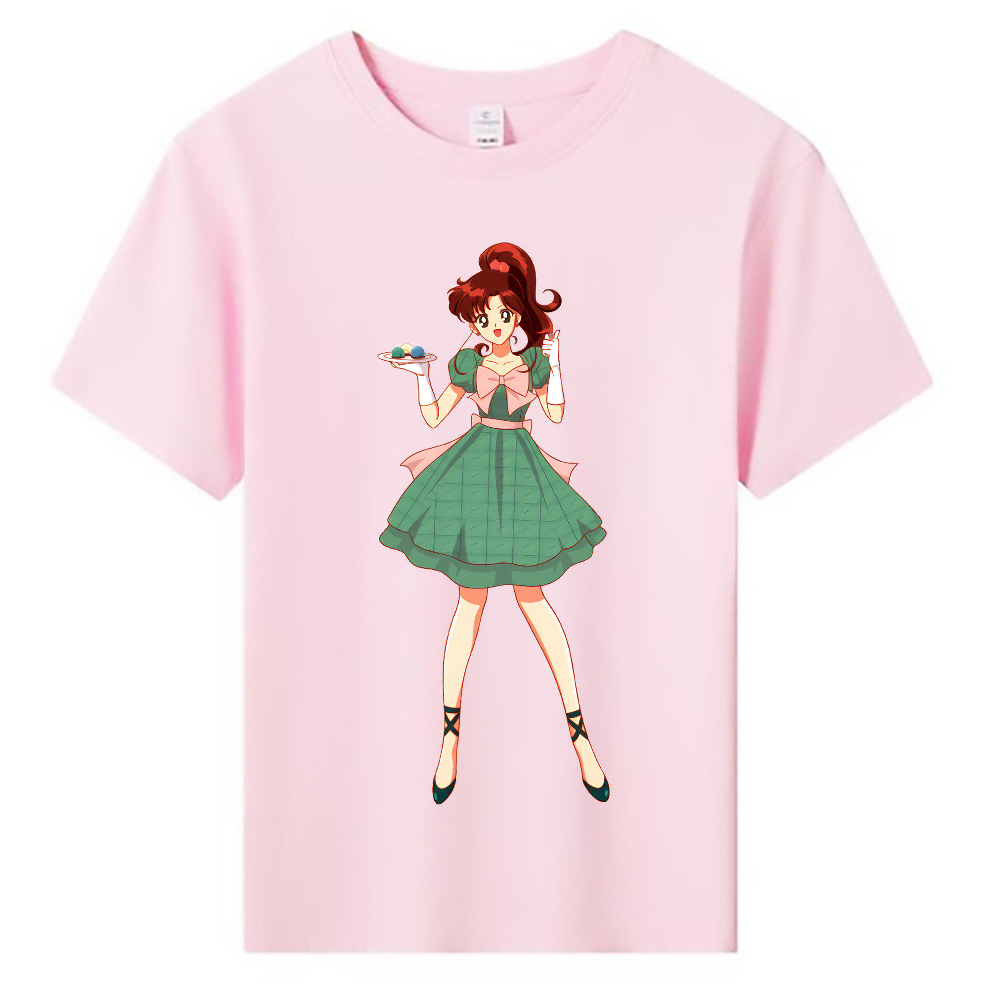 （画像用） 美少女戦士セーラームーン 木野 まこと きの まこと Sailor Moon Kino Makoto （セーラージュピター；Sailor Jupiter） 綿100％キッズTシャツ（フロントプリント）