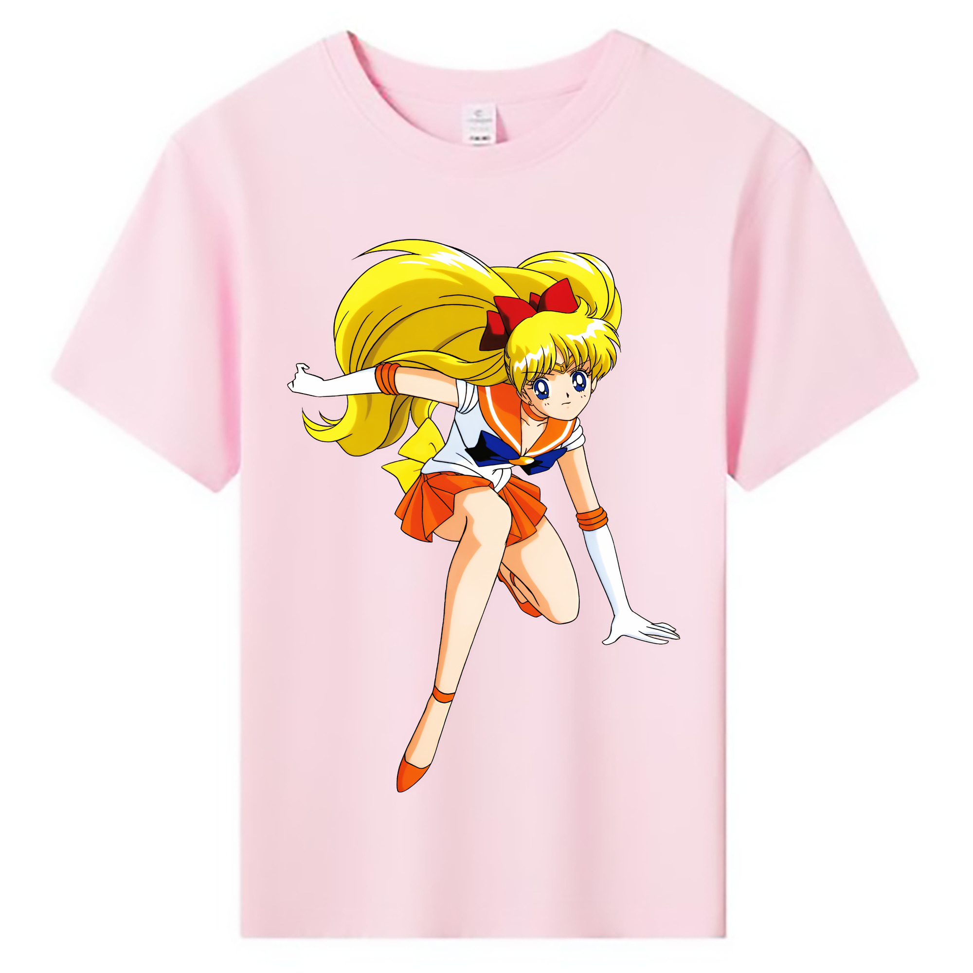 （画像用） 美少女戦士セーラームーン 愛野 美奈子 あいの みなこ Sailor Moon Aino Minako 綿100％キッズTシャツ（フロントプリント）