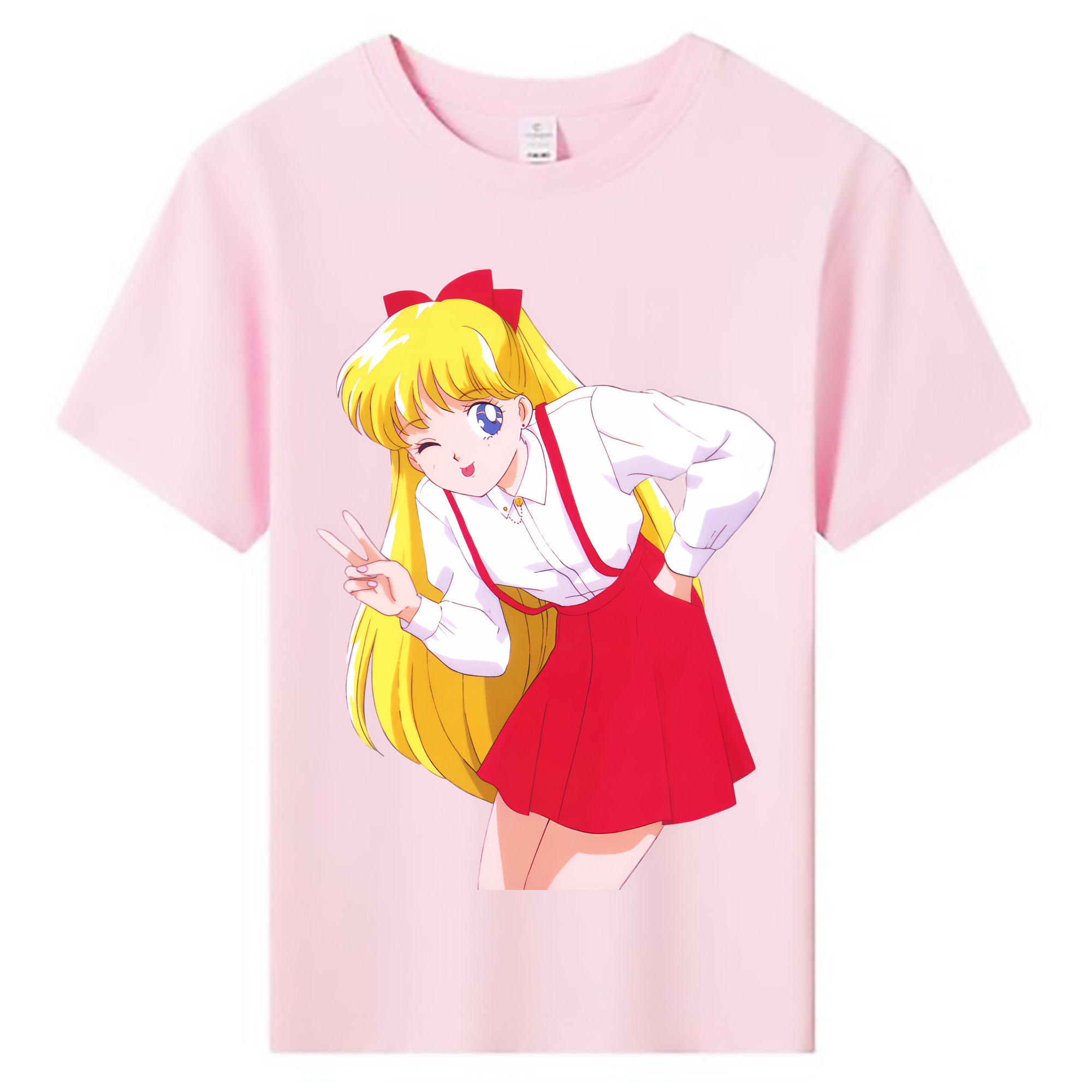 （画像用） 美少女戦士セーラームーン 愛野 美奈子 あいの みなこ Sailor Moon Aino Minako 綿100％キッズTシャツ（フロントプリント）