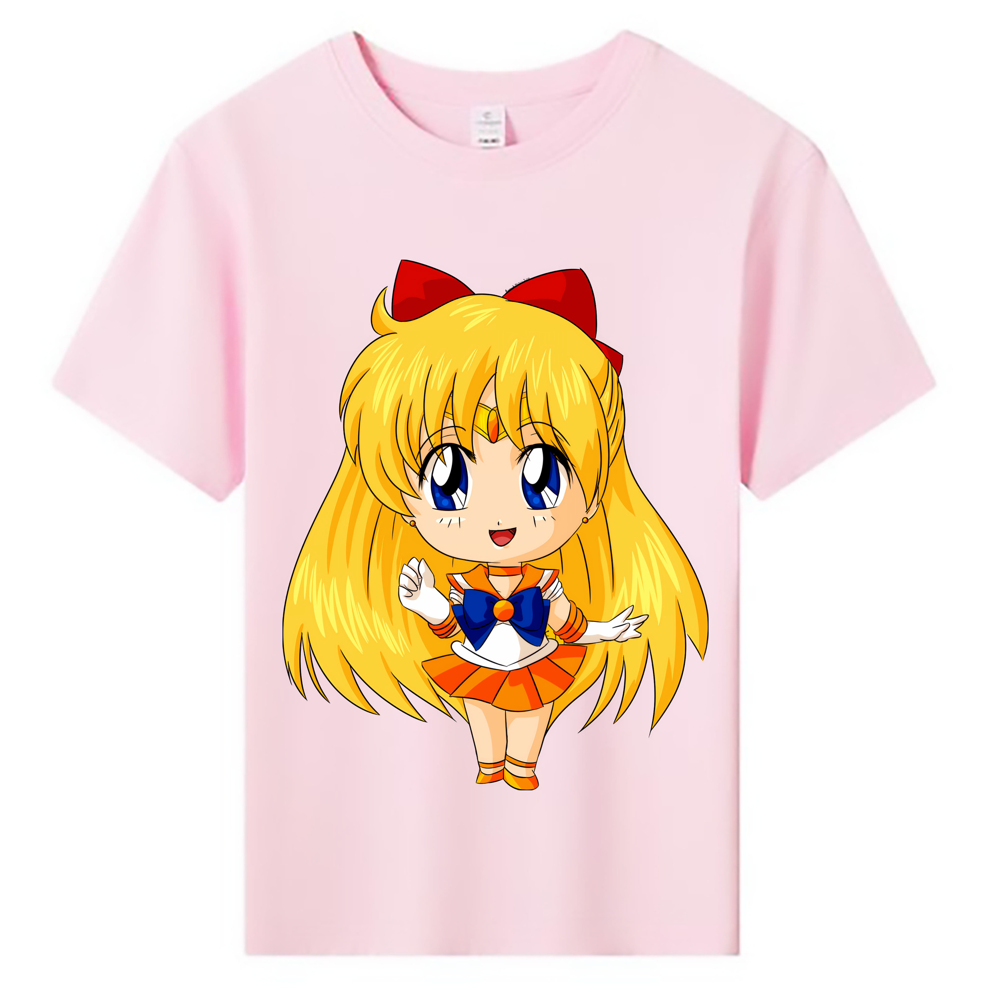 （画像用） 美少女戦士セーラームーン 愛野 美奈子 あいの みなこ Sailor Moon Aino Minako 綿100％キッズTシャツ（フロントプリント）