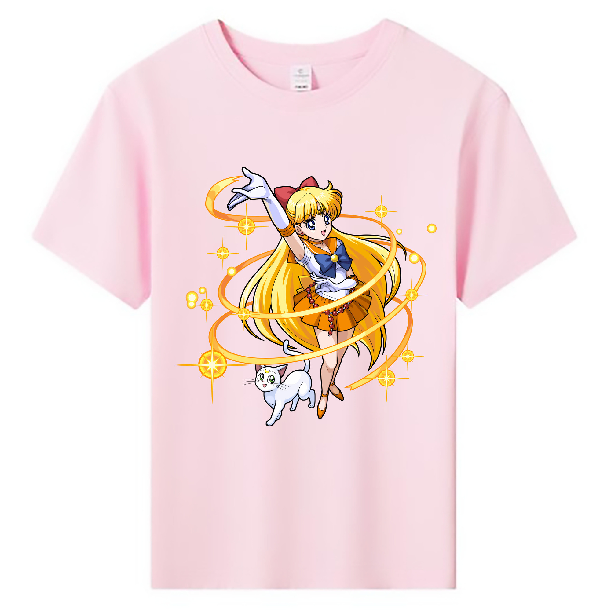 （画像用） 美少女戦士セーラームーン 愛野 美奈子 あいの みなこ Sailor Moon Aino Minako 綿100％キッズTシャツ（フロントプリント）