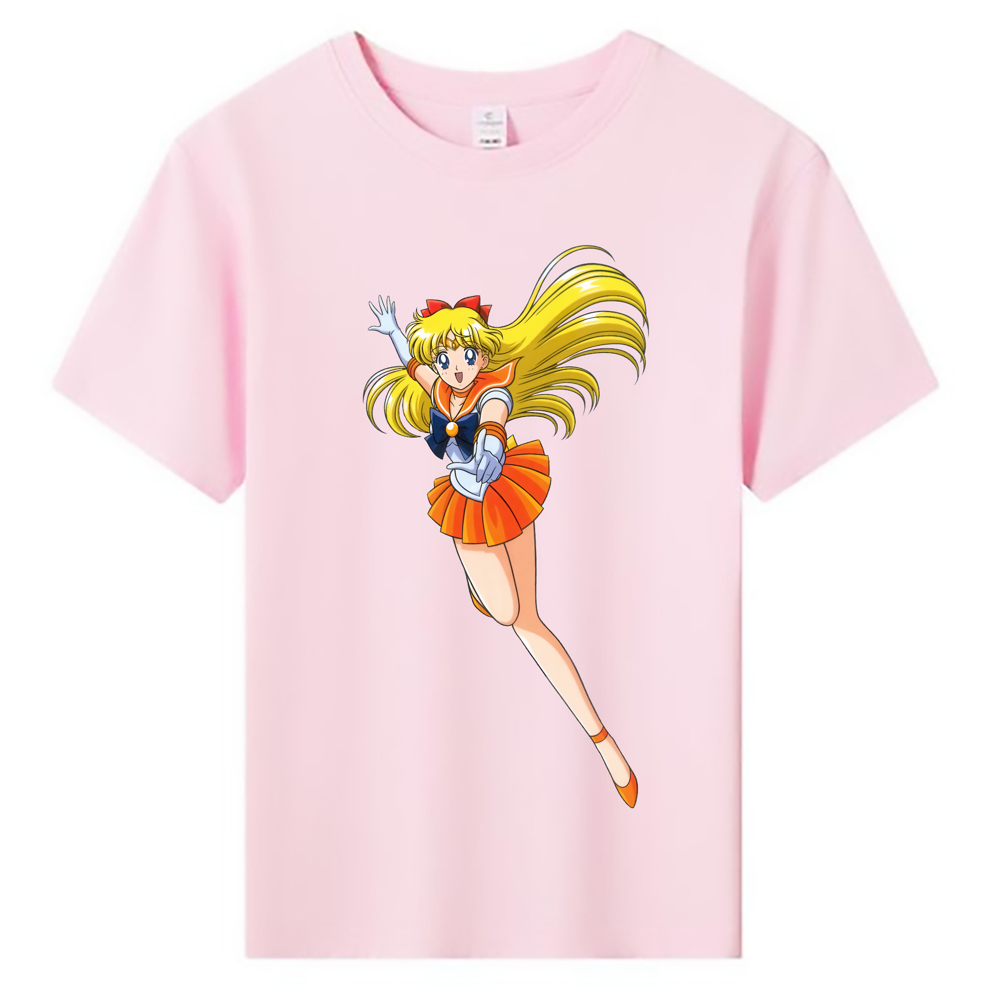 （画像用） 美少女戦士セーラームーン 愛野 美奈子 あいの みなこ Sailor Moon Aino Minako 綿100％キッズTシャツ（フロントプリント）