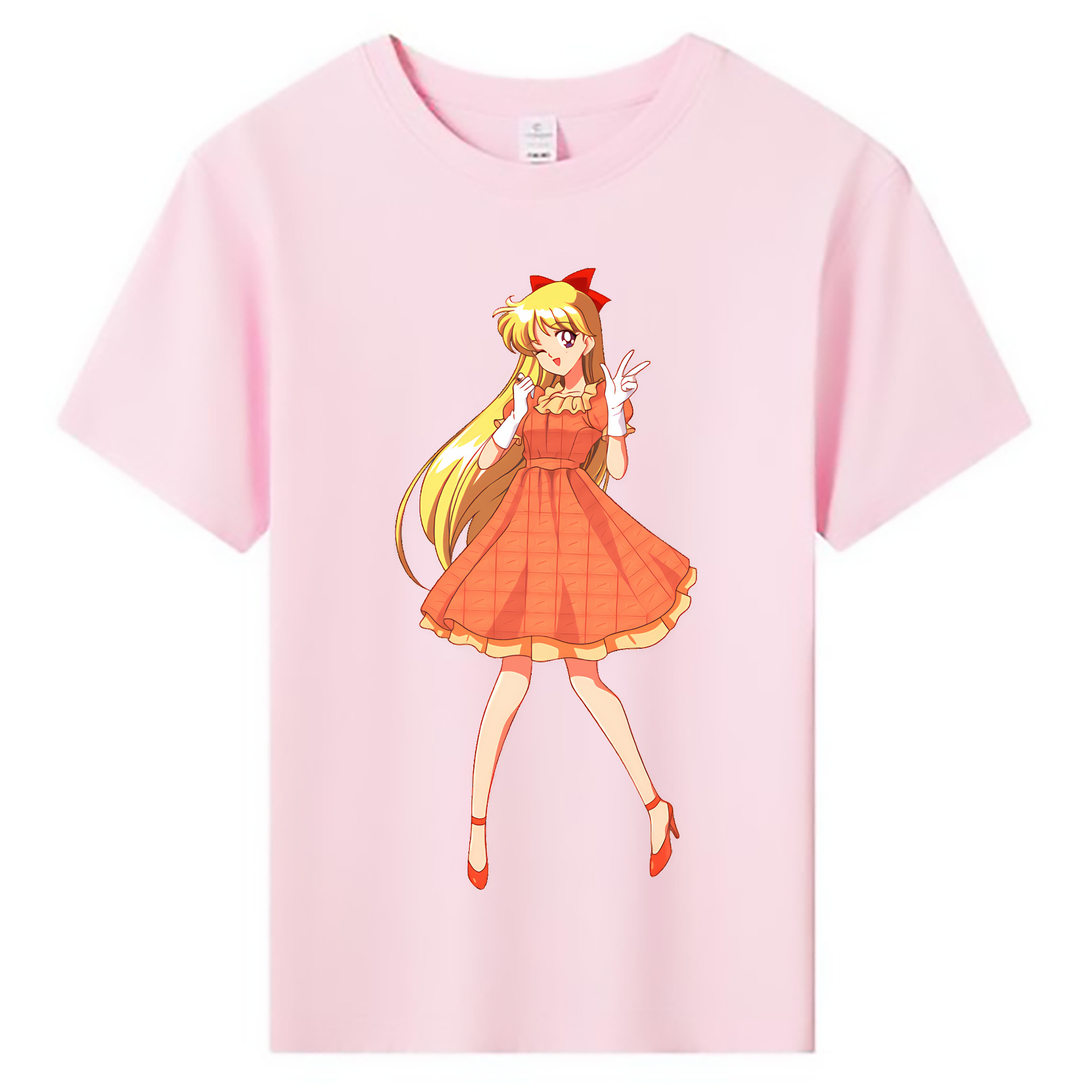 （画像用） 美少女戦士セーラームーン 愛野 美奈子 あいの みなこ Sailor Moon Aino Minako 綿100％キッズTシャツ（フロントプリント）