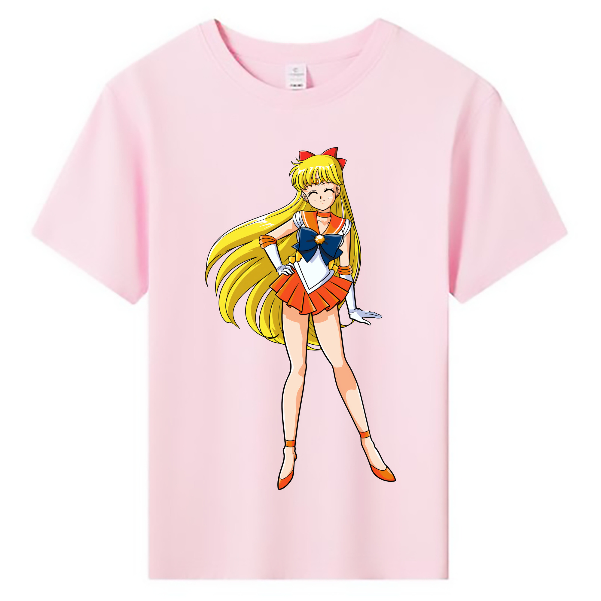 （画像用） 美少女戦士セーラームーン 愛野 美奈子 あいの みなこ Sailor Moon Aino Minako 綿100％キッズTシャツ（フロントプリント）
