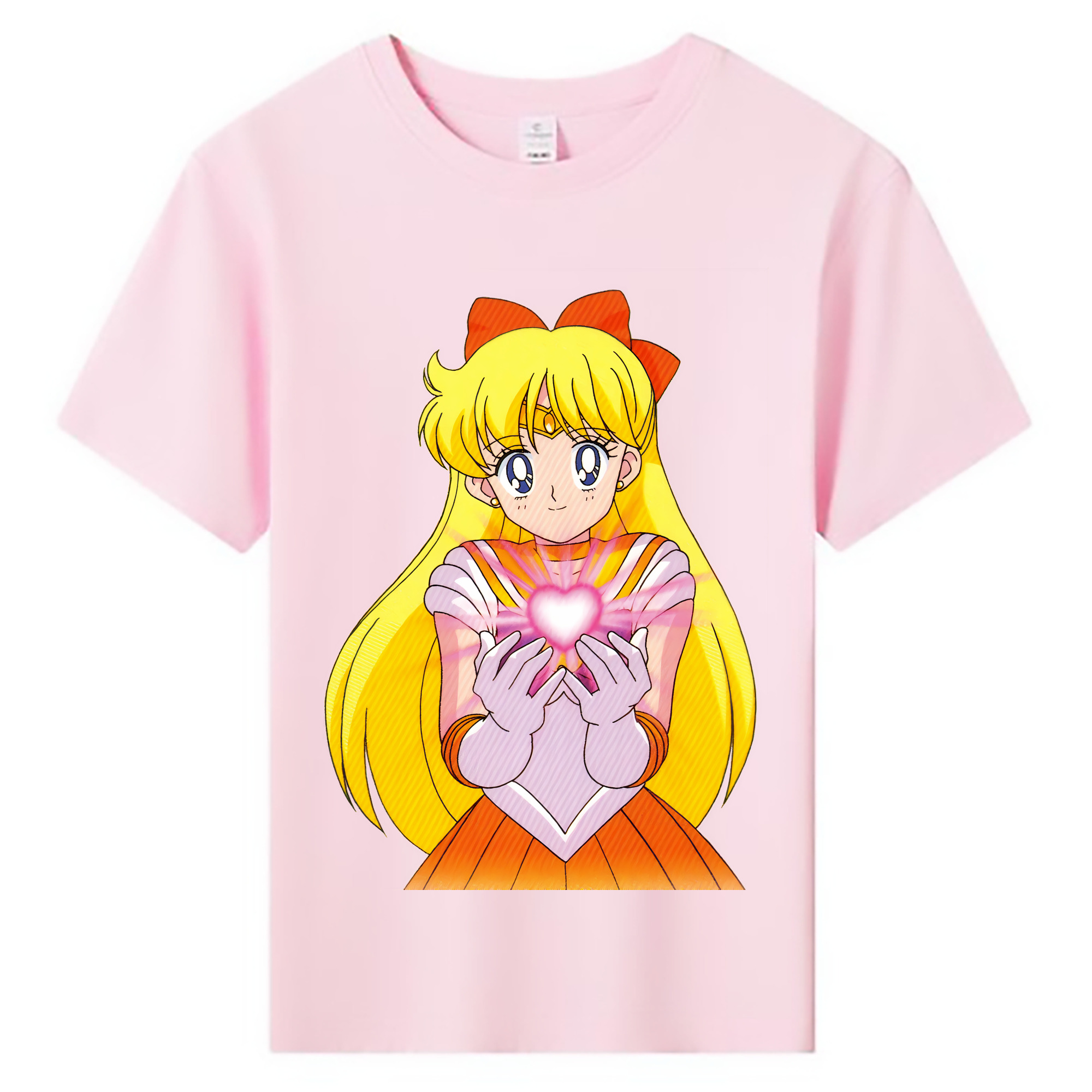 （画像用） 美少女戦士セーラームーン 愛野 美奈子 あいの みなこ Sailor Moon Aino Minako 綿100％キッズTシャツ（フロントプリント）