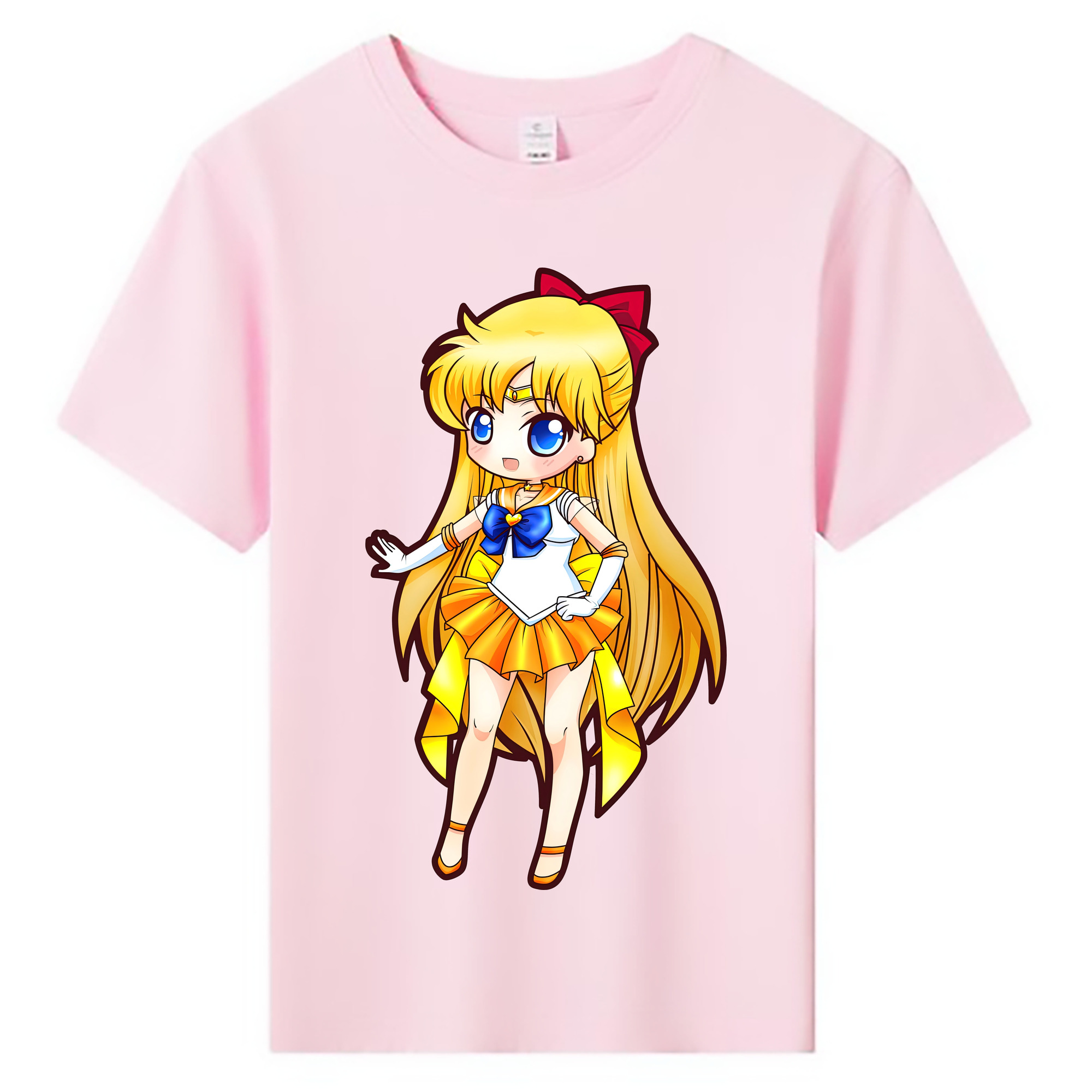（画像用） 美少女戦士セーラームーン 愛野 美奈子 あいの みなこ Sailor Moon Aino Minako 綿100％キッズTシャツ（フロントプリント）