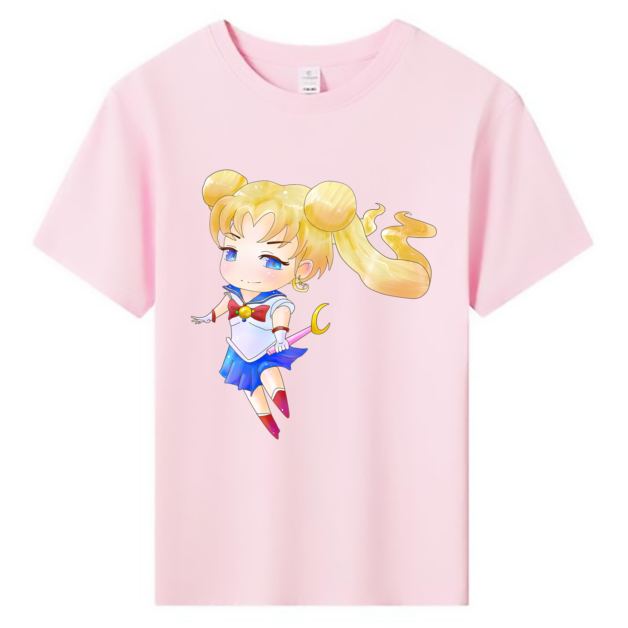 （画像用） 美少女戦士セーラームーン 愛野 美奈子 あいの みなこ Sailor Moon Aino Minako 綿100％キッズTシャツ（フロントプリント）