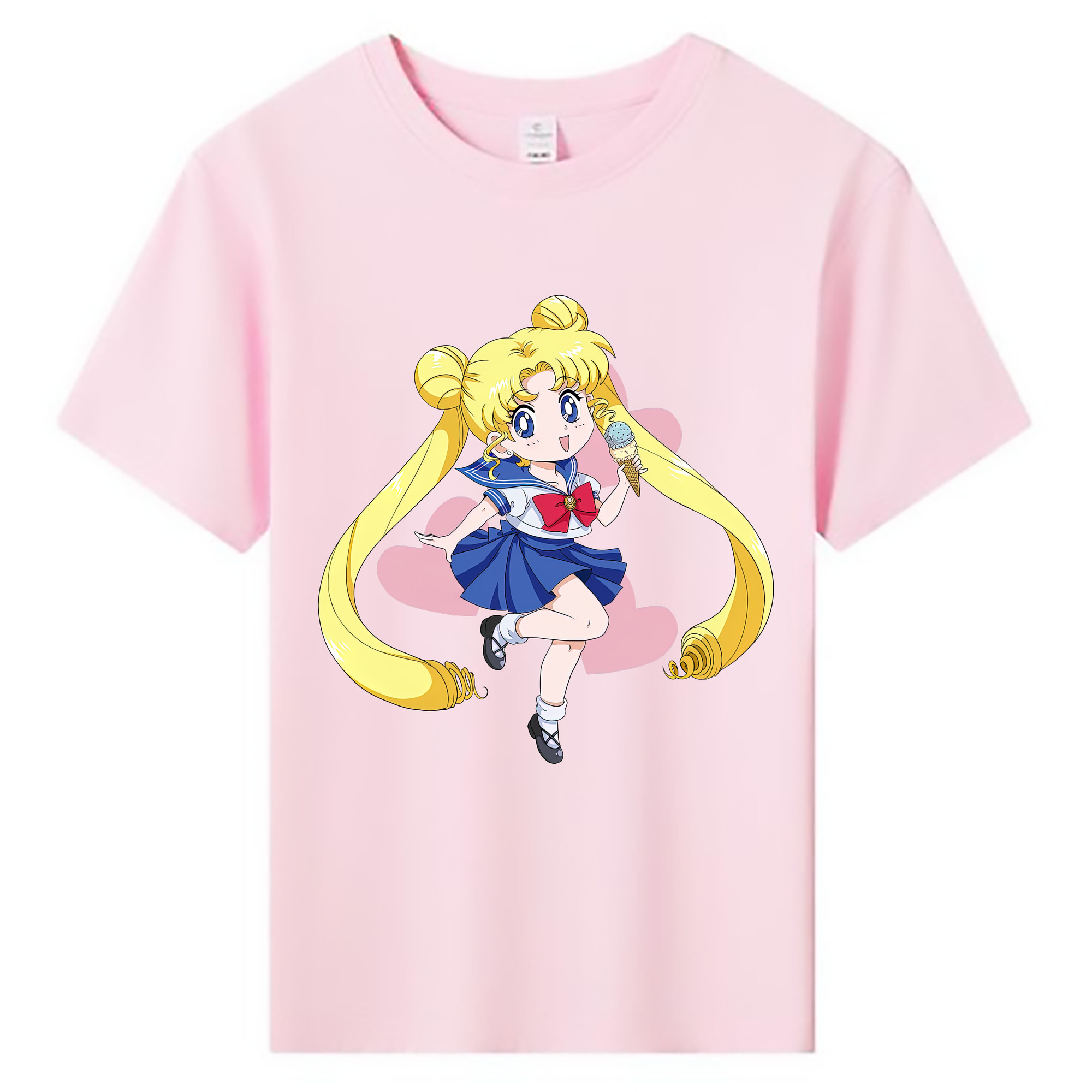 （画像用） 美少女戦士セーラームーン 愛野 美奈子 あいの みなこ Sailor Moon Aino Minako 綿100％キッズTシャツ（フロントプリント）