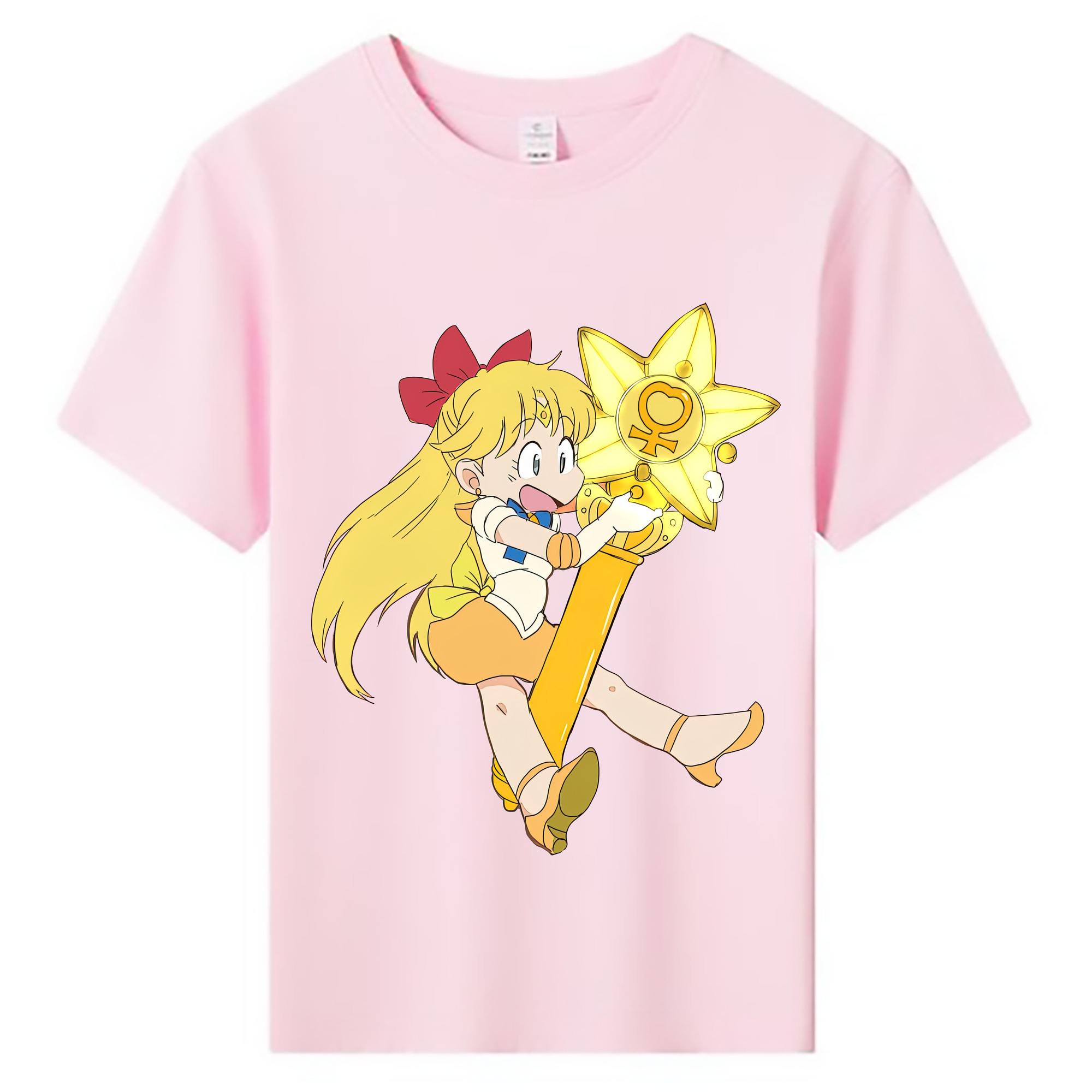 （画像用） 美少女戦士セーラームーン 愛野 美奈子 あいの みなこ Sailor Moon Aino Minako 綿100％キッズTシャツ（フロントプリント）