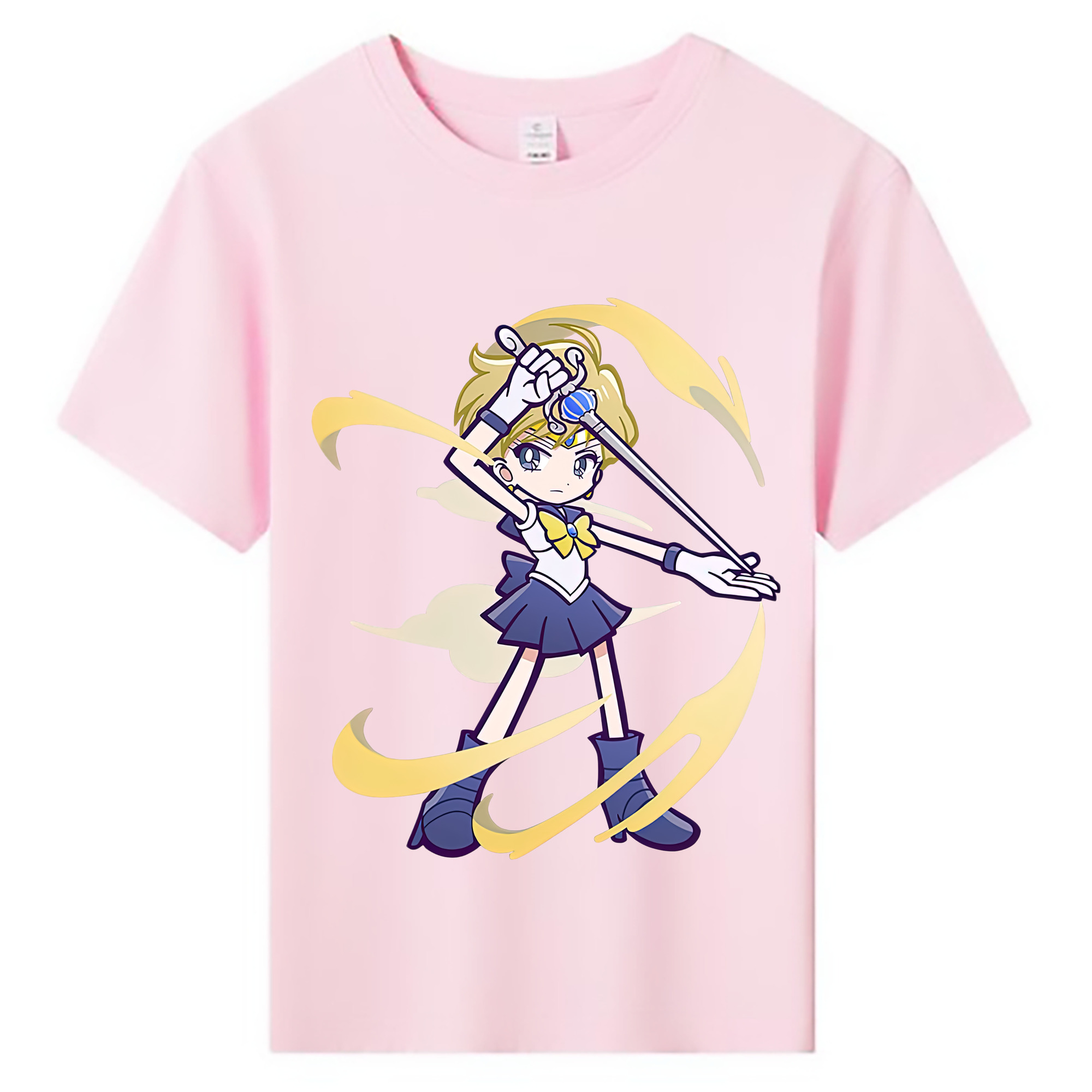 （画像用） 美少女戦士セーラームーン 天王はるか Sailor Moon Tenoh Haruka 綿100％キッズTシャツ（フロントプリント）