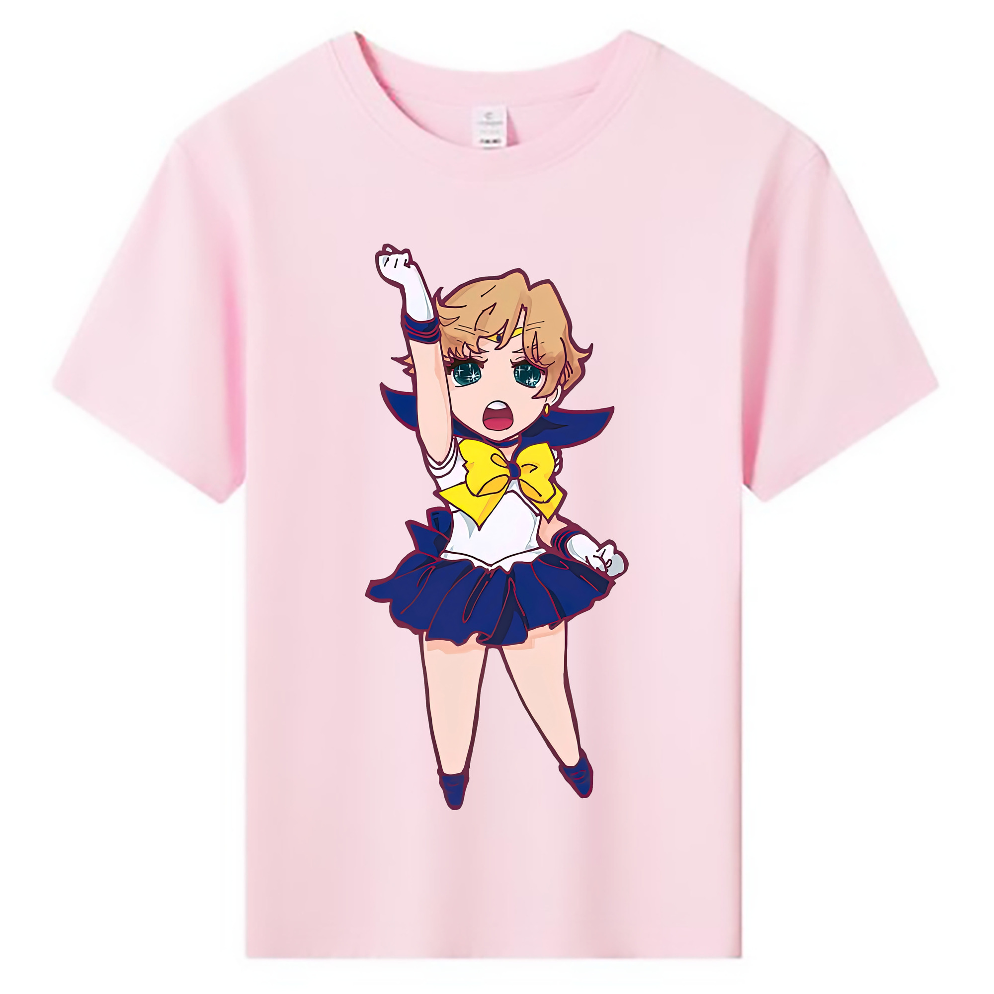 （画像用） 美少女戦士セーラームーン 天王はるか Sailor Moon Tenoh Haruka 綿100％キッズTシャツ（フロントプリント）