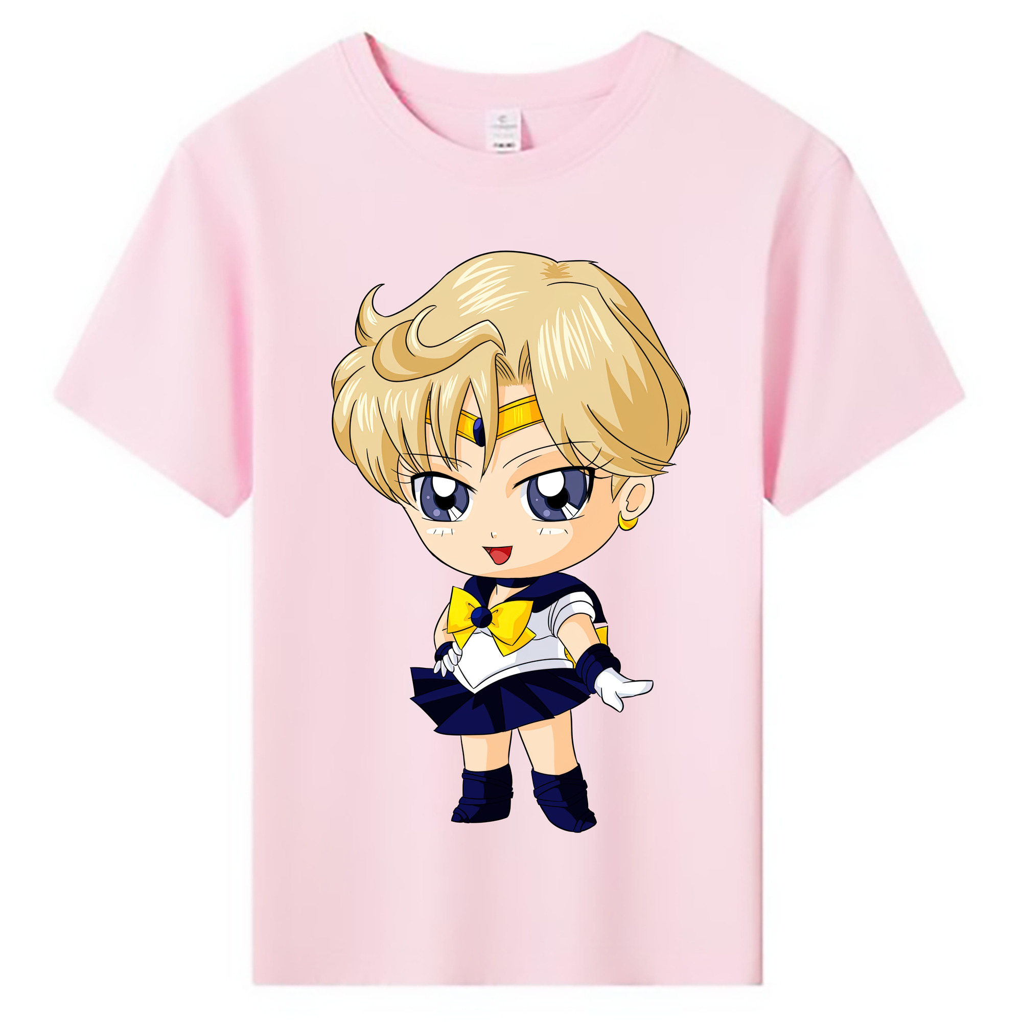 （画像用） 美少女戦士セーラームーン 天王はるか Sailor Moon Tenoh Haruka 綿100％キッズTシャツ（フロントプリント）