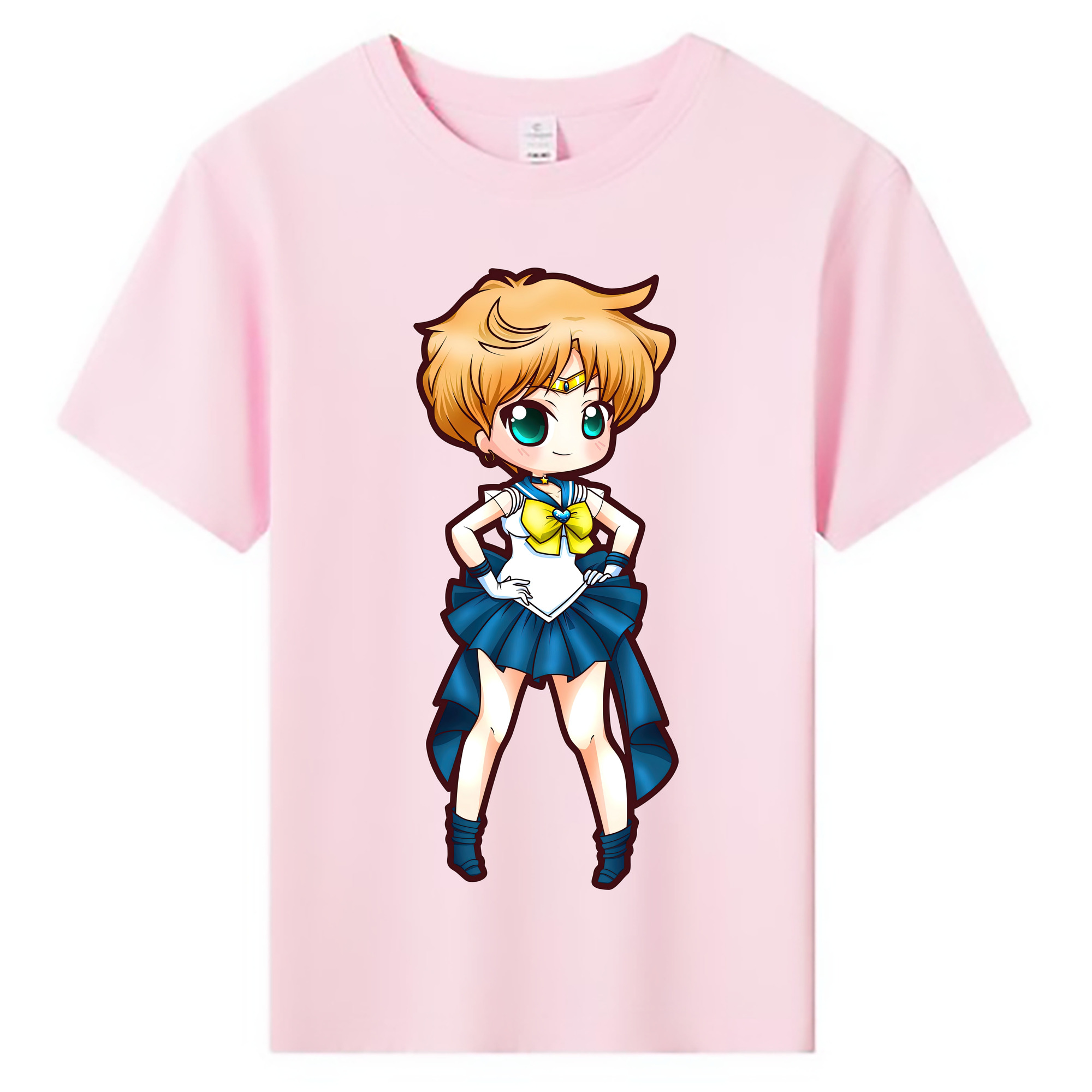 （画像用） 美少女戦士セーラームーン 天王はるか Sailor Moon Tenoh Haruka 綿100％キッズTシャツ（フロントプリント）