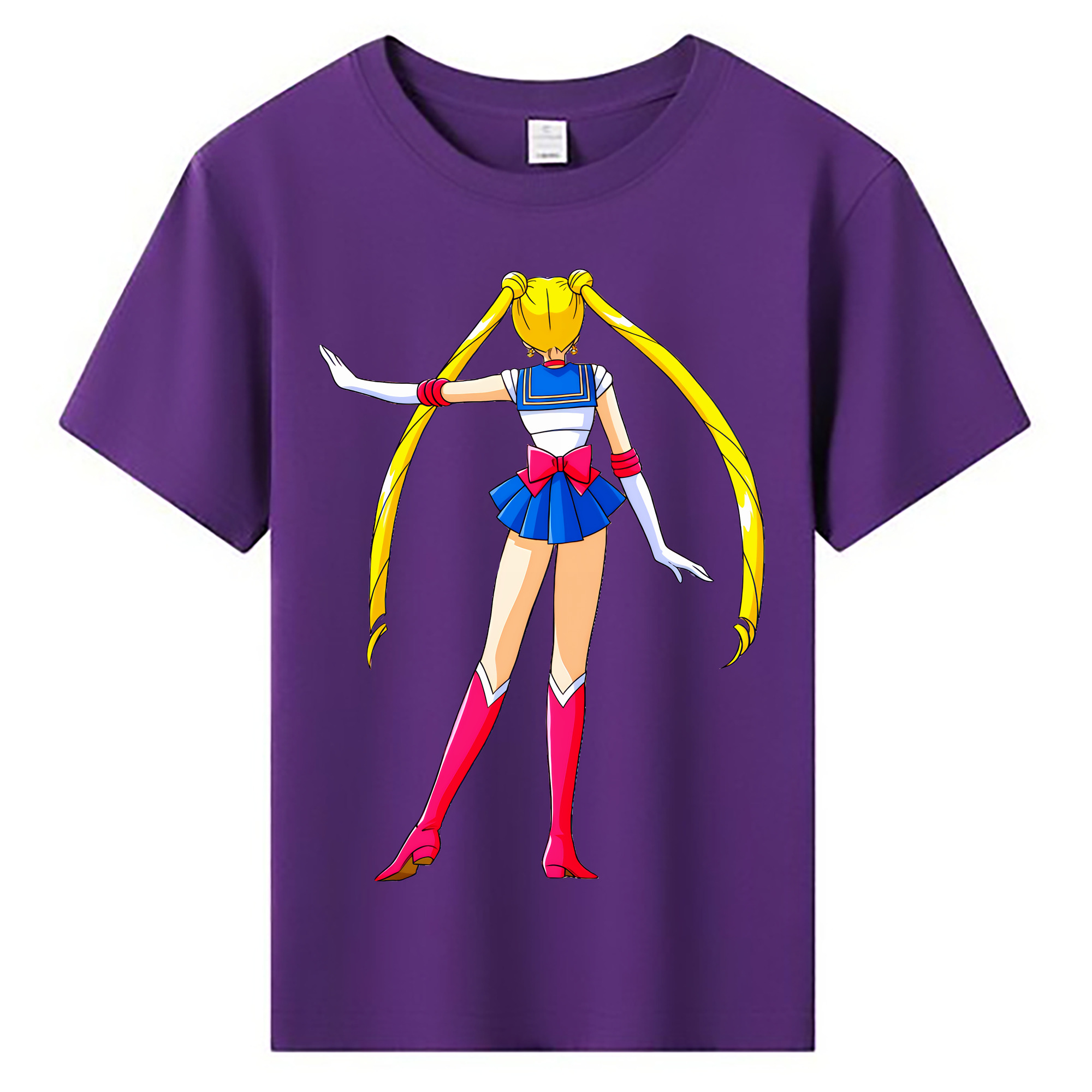 （画像用） 美少女戦士セーラームーン 月野 うさぎ つきの うさぎ Sailor Moon Tsukino Usagi 綿100％キッズTシャツ（フロントプリント）