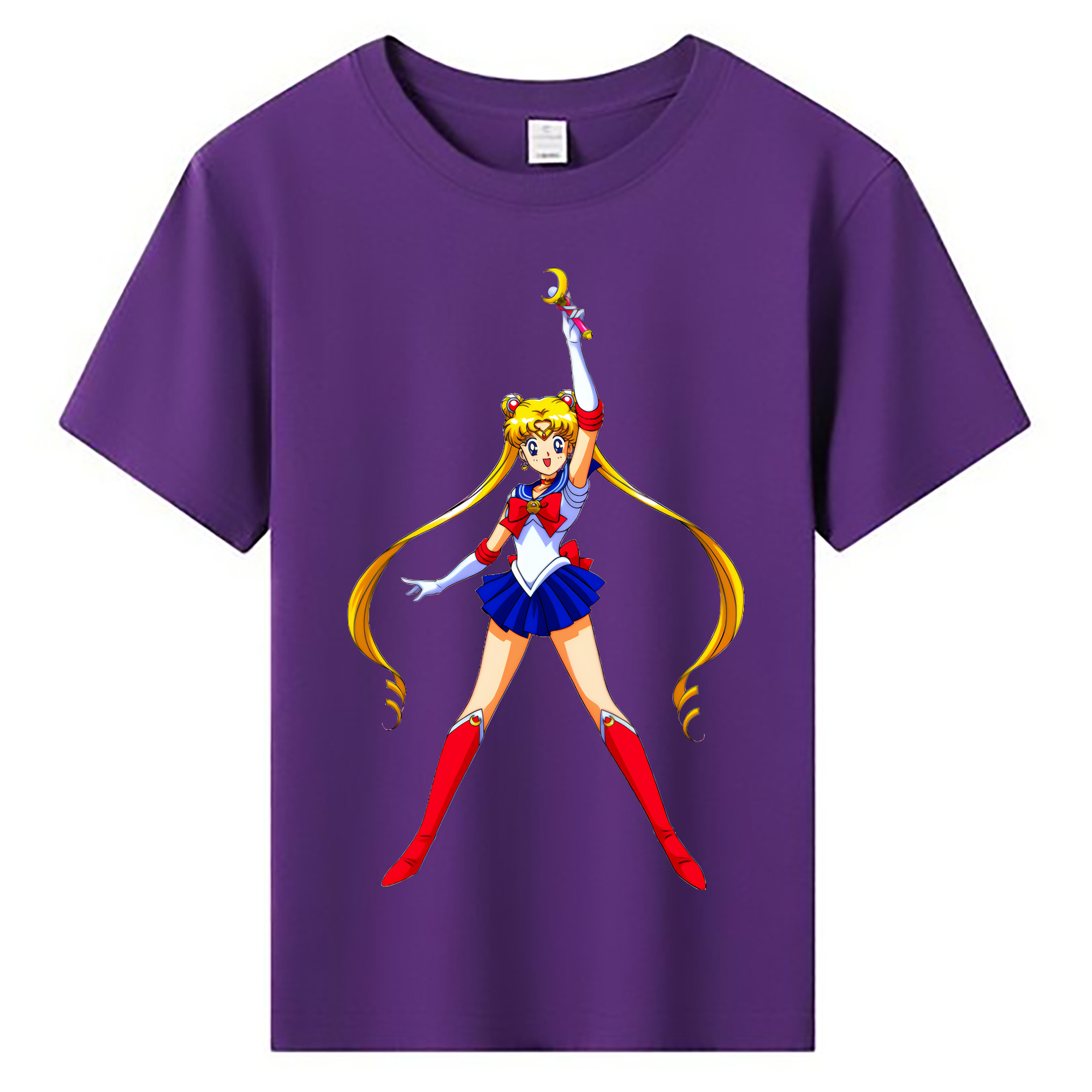 （画像用） 美少女戦士セーラームーン 月野 うさぎ つきの うさぎ Sailor Moon Tsukino Usagi 綿100％キッズTシャツ（フロントプリント）