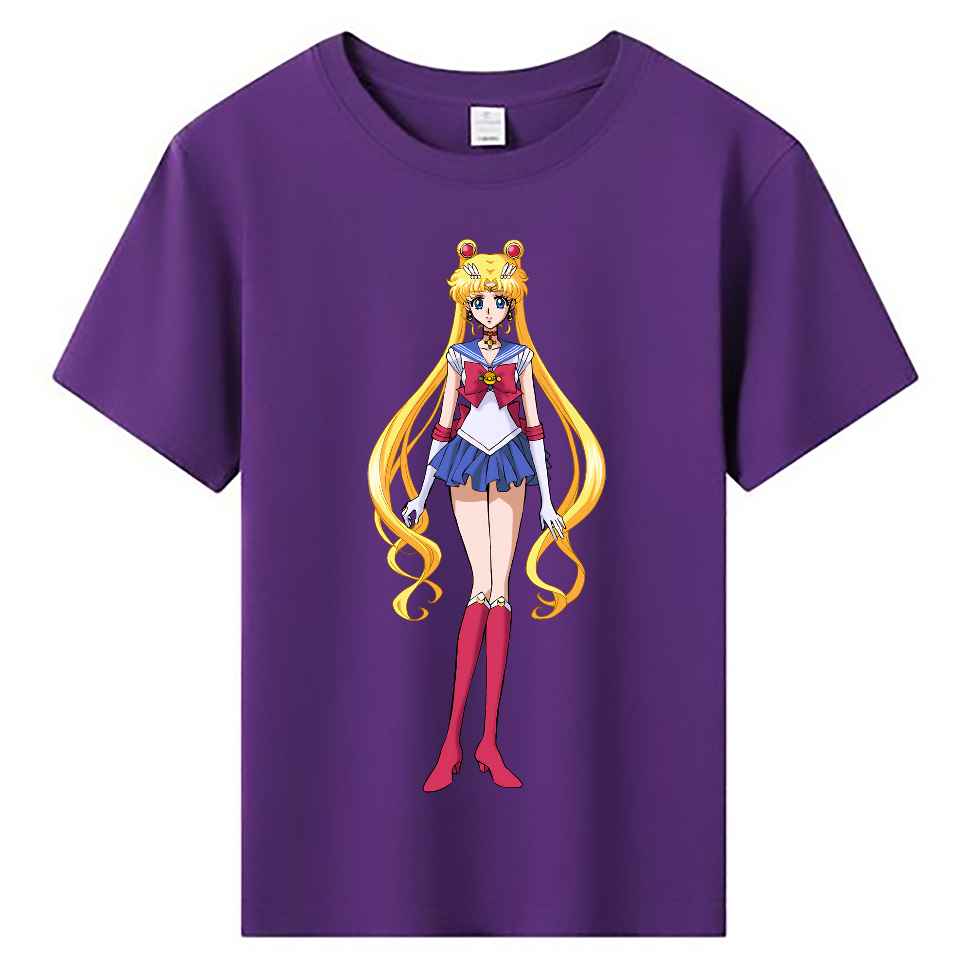（画像用） 美少女戦士セーラームーン 月野 うさぎ つきの うさぎ Sailor Moon Tsukino Usagi 綿100％キッズTシャツ（フロントプリント）