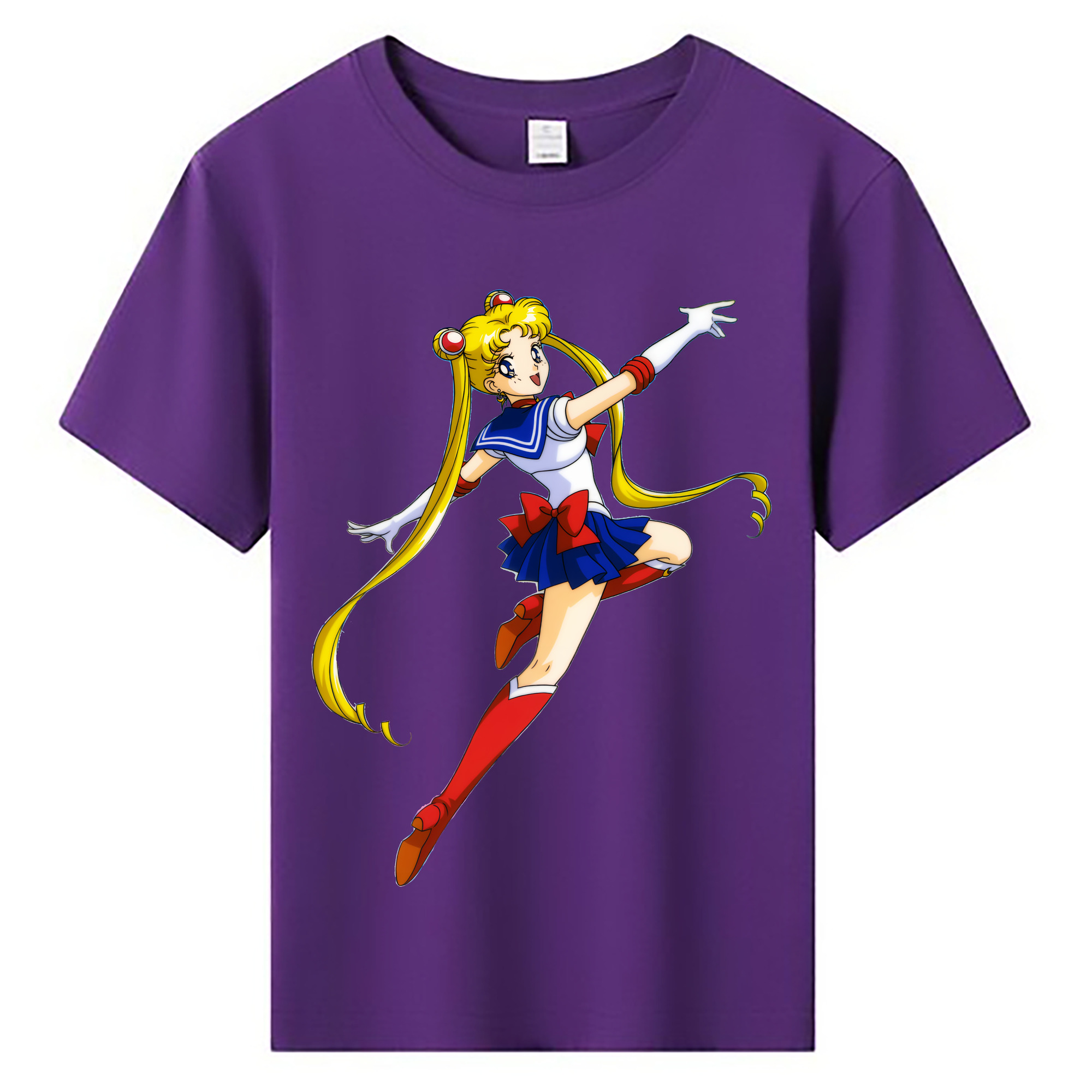 （画像用） 美少女戦士セーラームーン 月野 うさぎ つきの うさぎ Sailor Moon Tsukino Usagi 綿100％キッズTシャツ（フロントプリント）